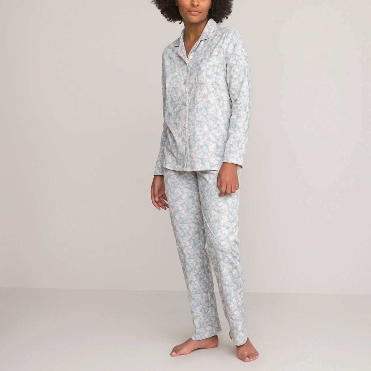 Floral Print Cotton Pyjamas