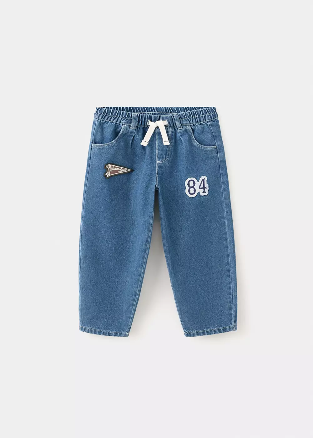 Jean comfy-fit écussons, MANGO BABY