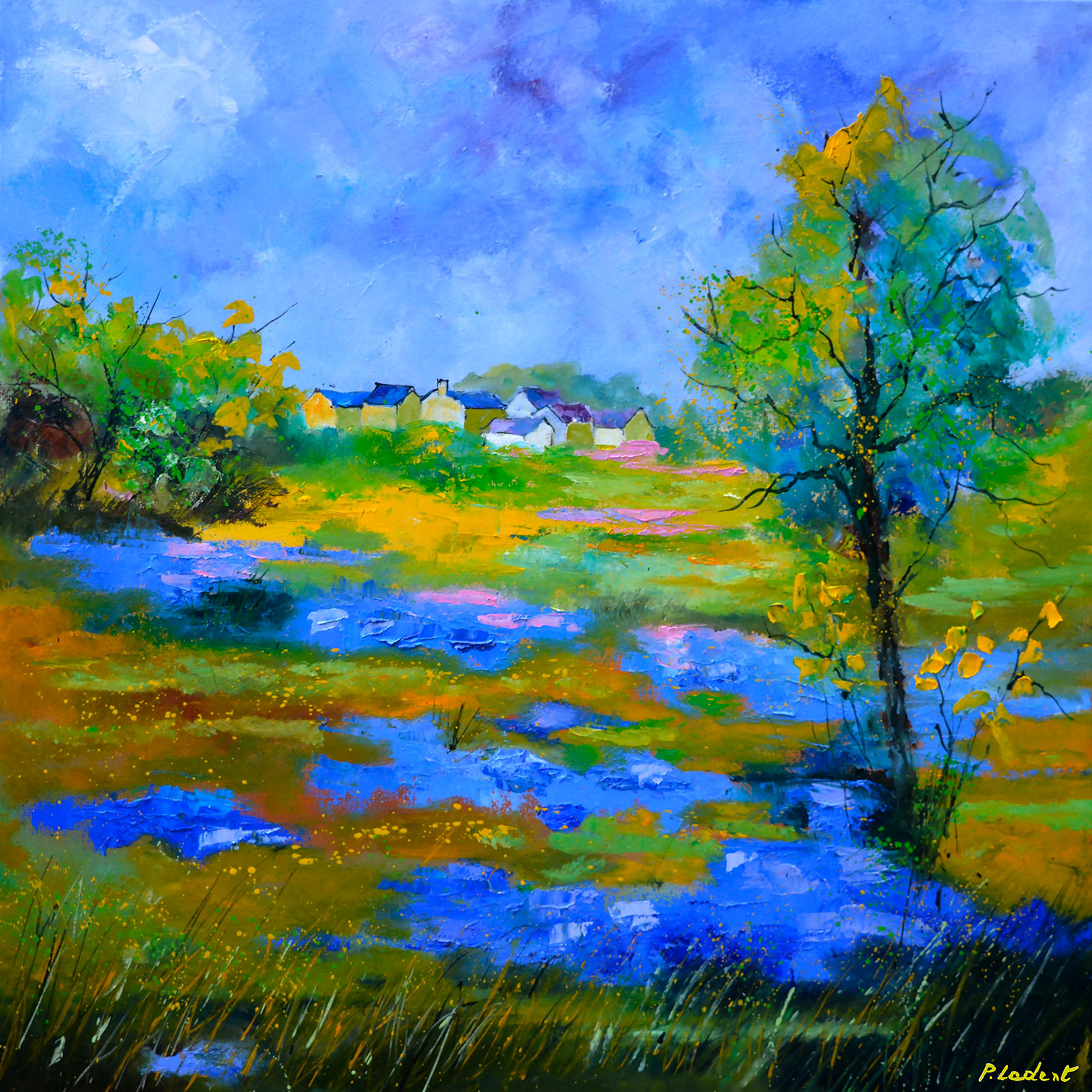 Tableau paysage flaque, HEXOA