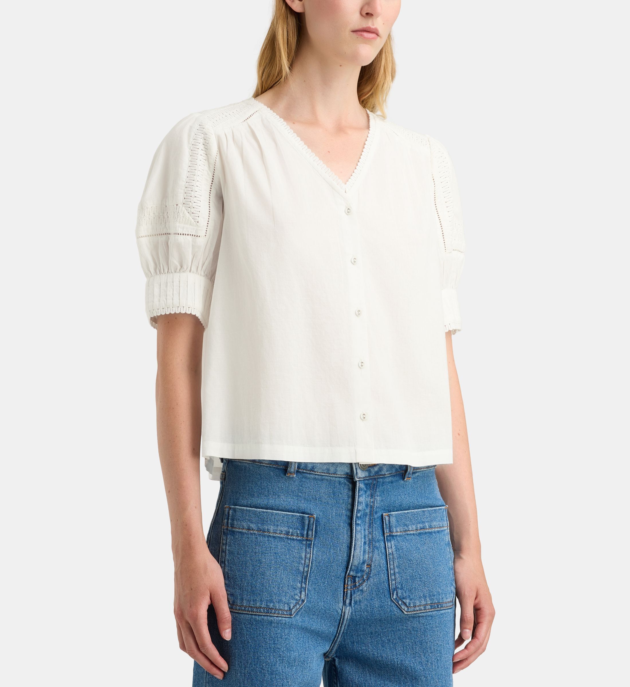 Top aruba ruch coton, GALERIES LAFAYETTE