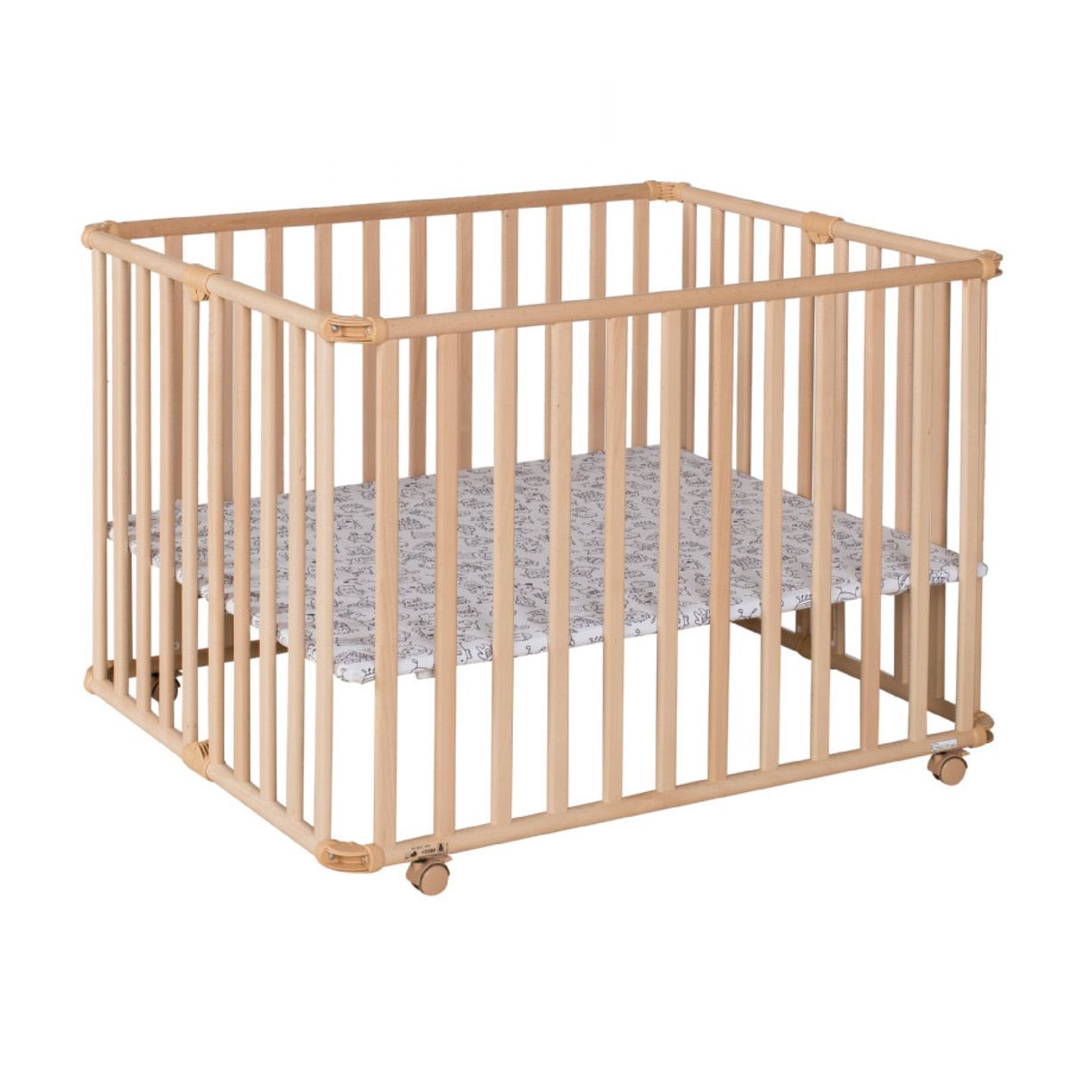 Parc Bebe Pliable Ameli Naturel 106 5 X 90 Cm Monster Bois Clair Geuther La Redoute