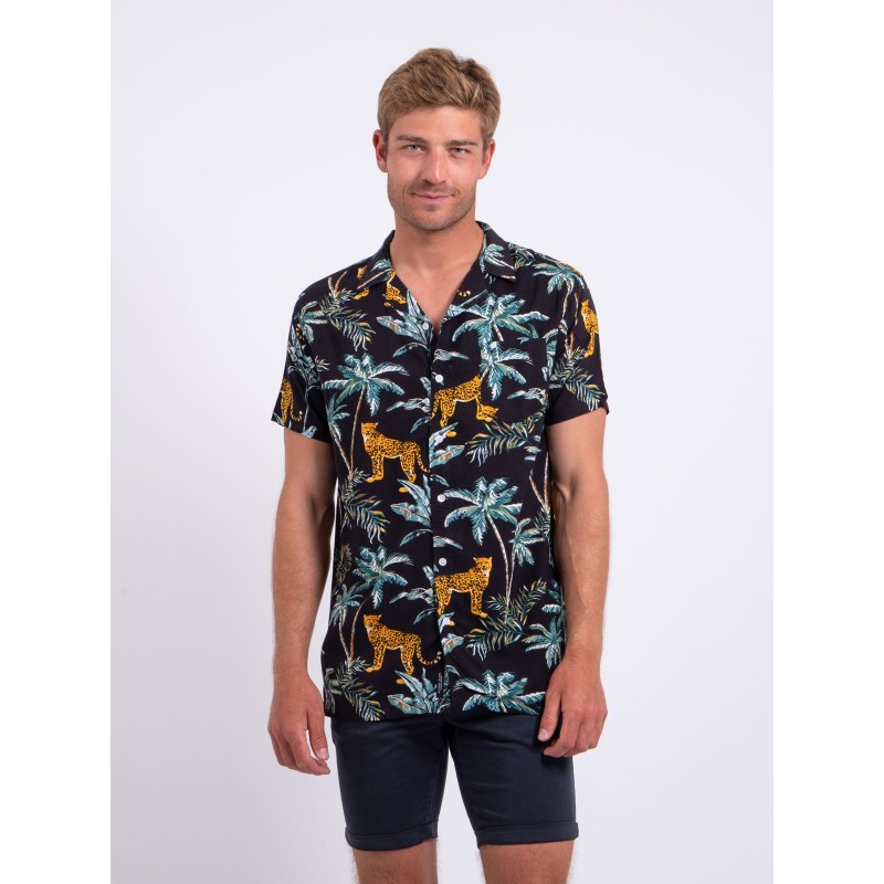 Chemise Manches Courtes Pure Viscose Motifs Doubakar, RITCHIE