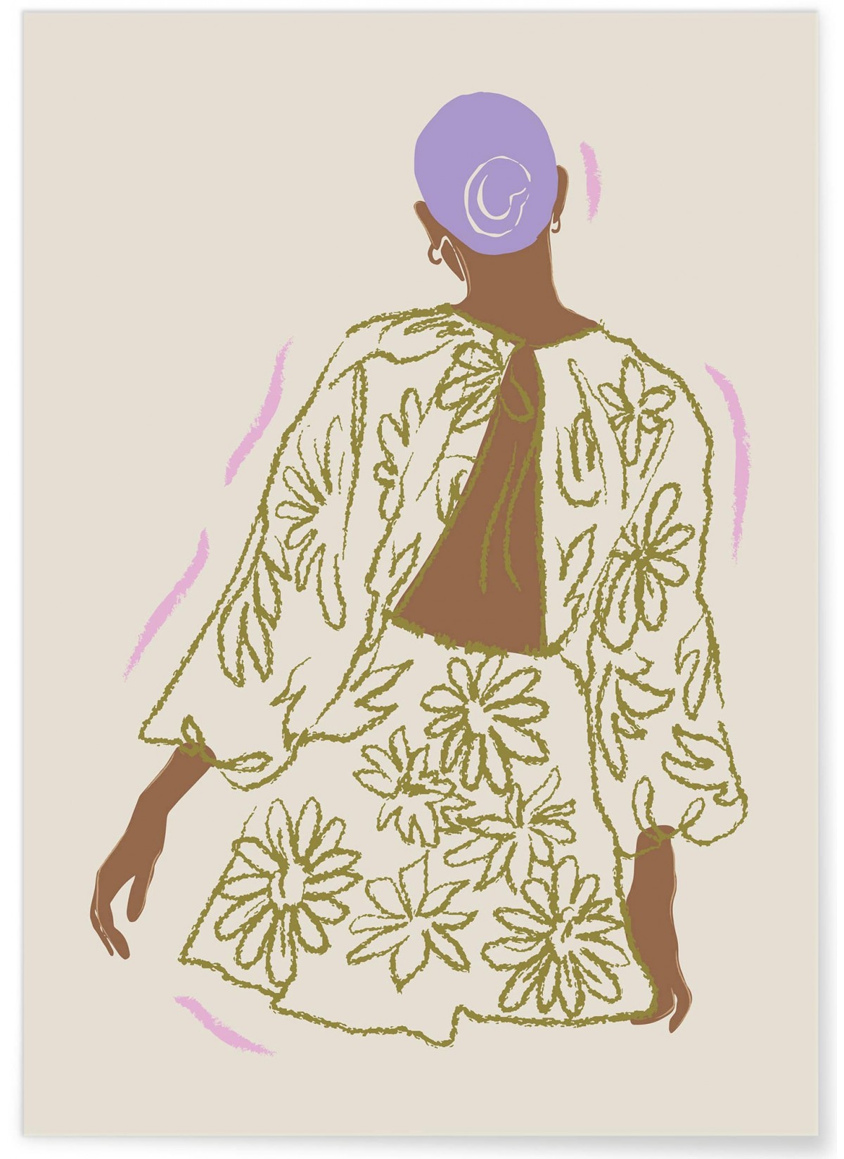 Affiche La femme à fleurs, L'AFFICHERIE