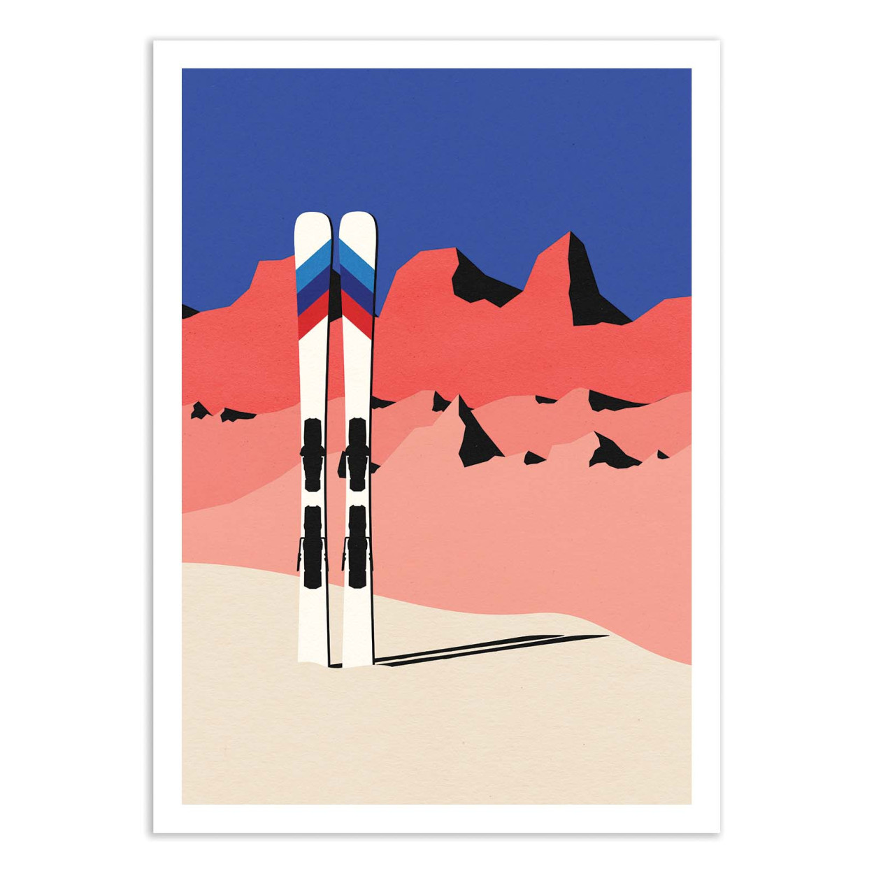 Affiche d'art - Ski Alpin - Rosi Feist, WALL EDITIONS