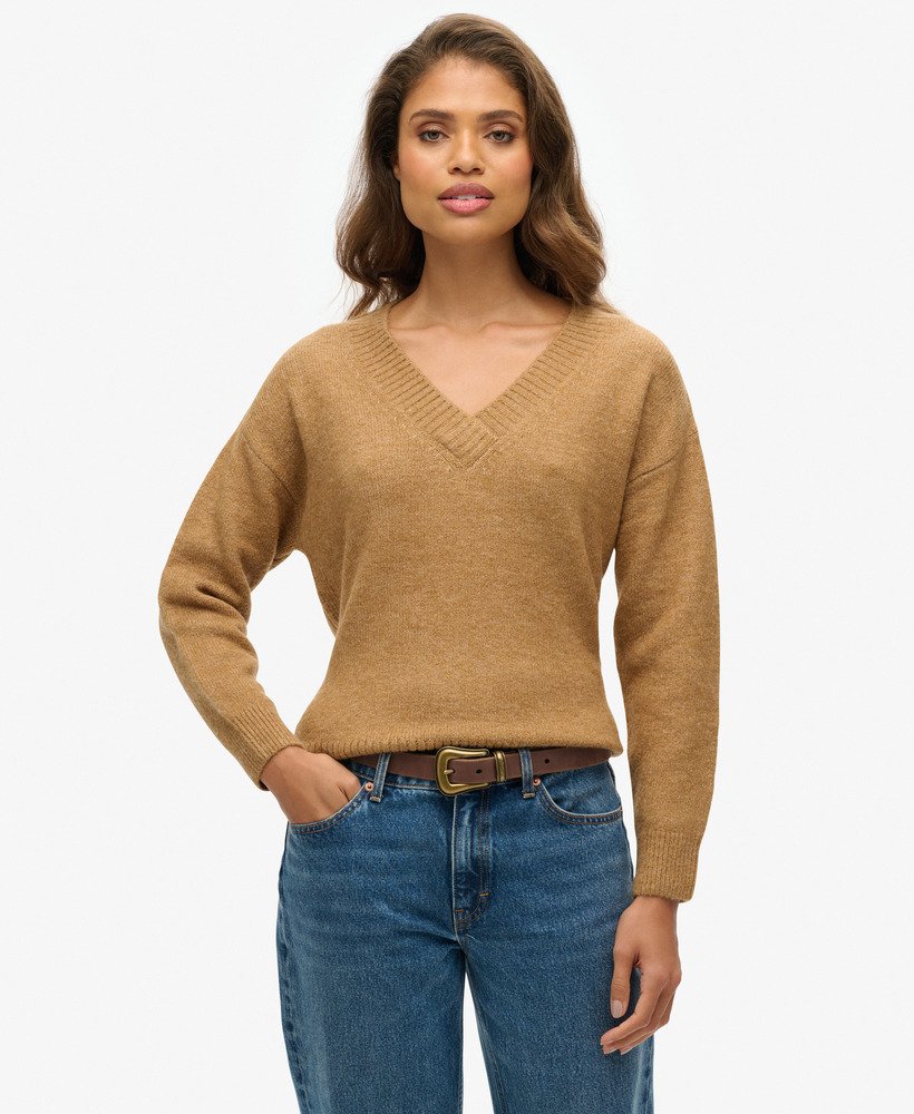 Pull oversize à col V, SUPERDRY