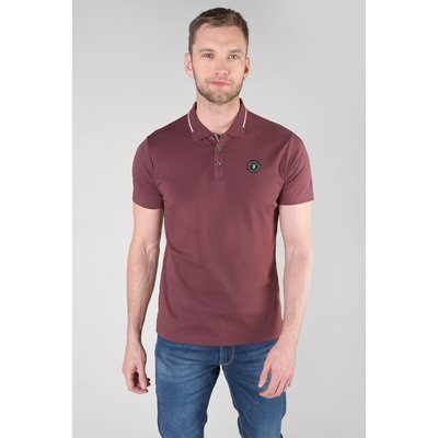 Cotton Polo Shirt with Tipped Collar and Short Sleeves LE TEMPS DES CERISES