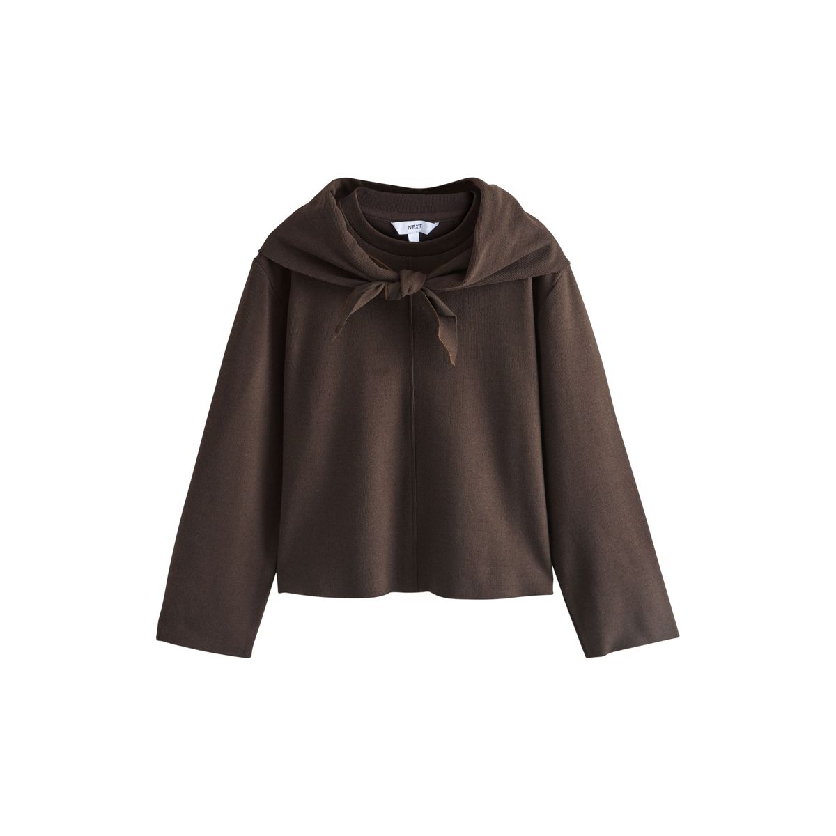 Sweat ras du cou doux avec foulard au col, NEXT