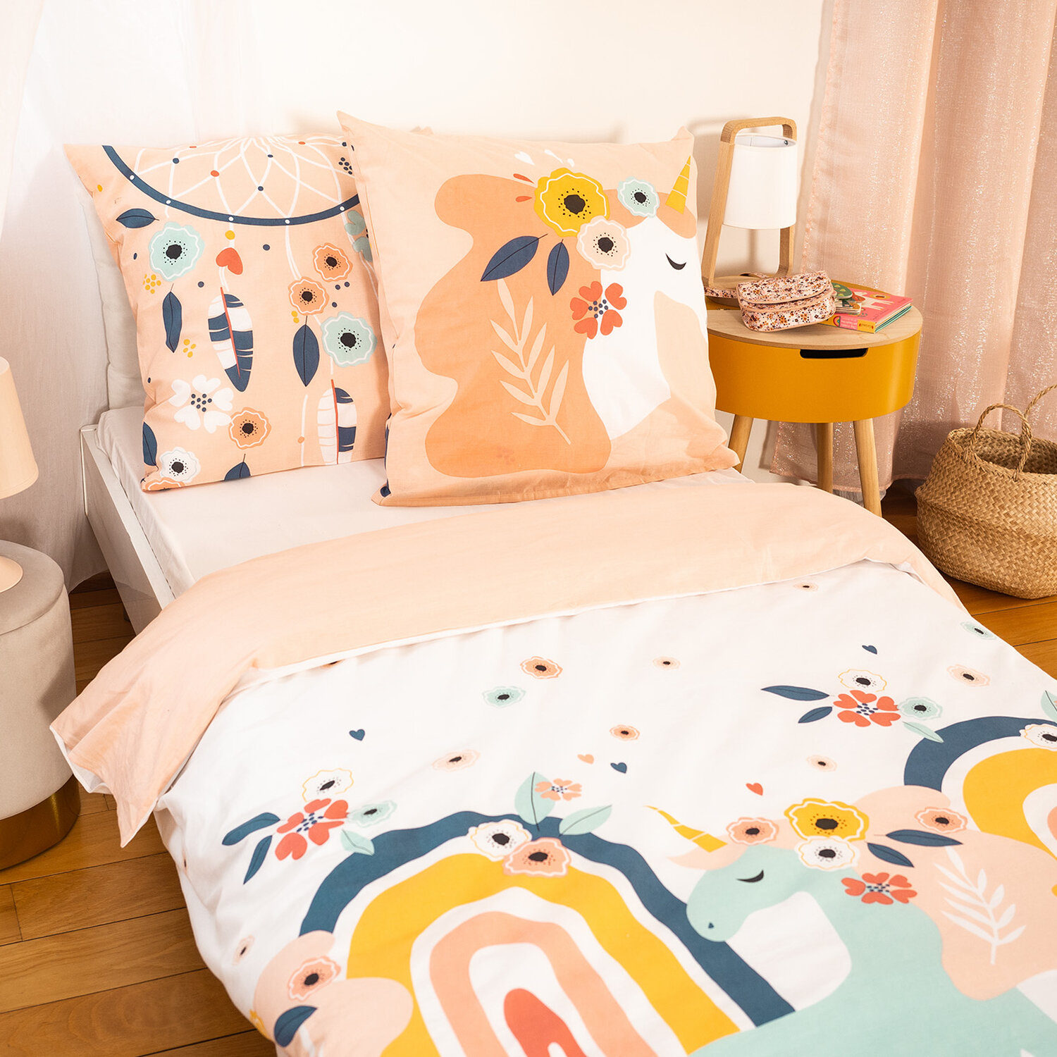 Parure de lit enfant coton, PRUNELLIA, C DESIGN HOME TEXTILE