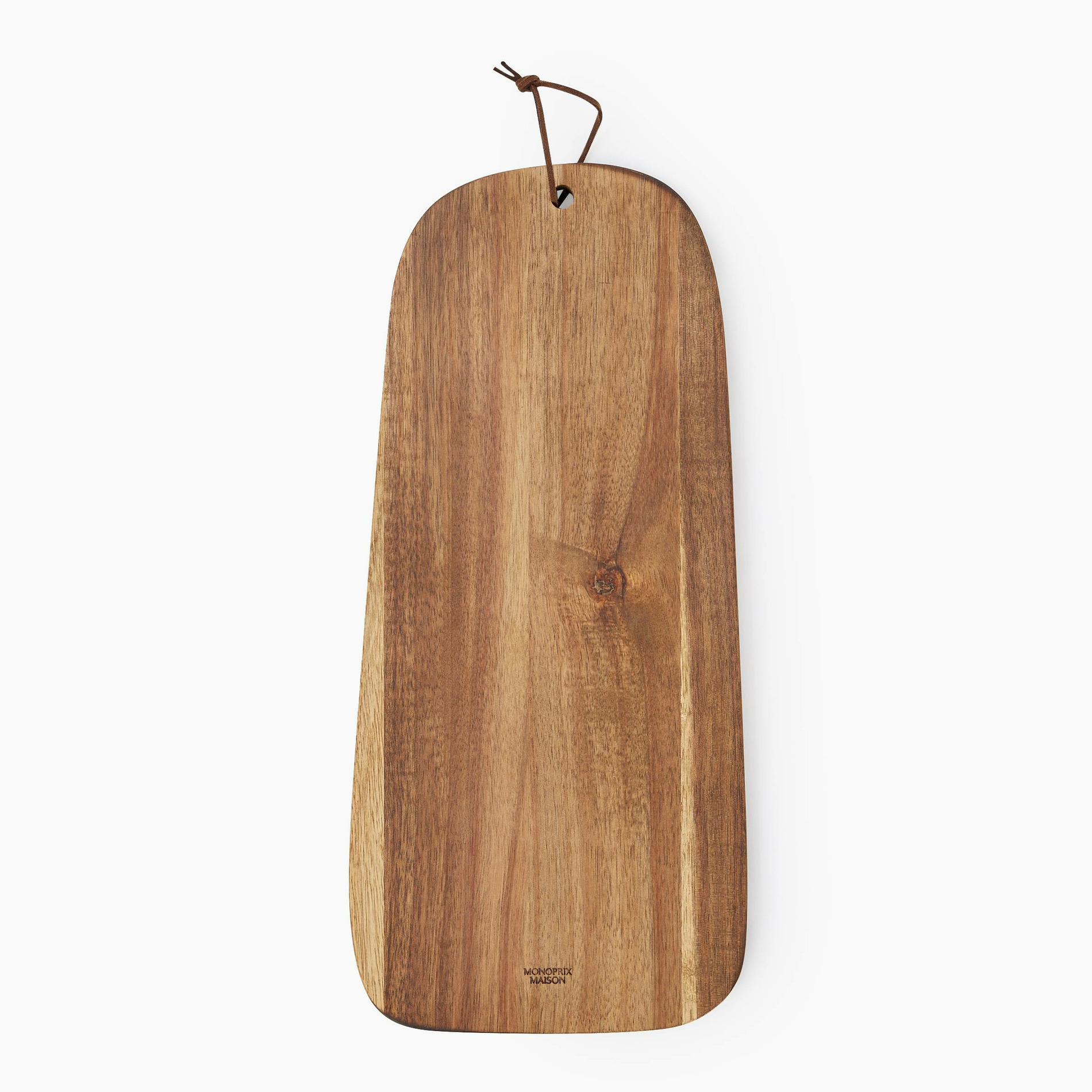 Planche à découper, 37 x 18cm, bois d'acacia, MONOPRIX