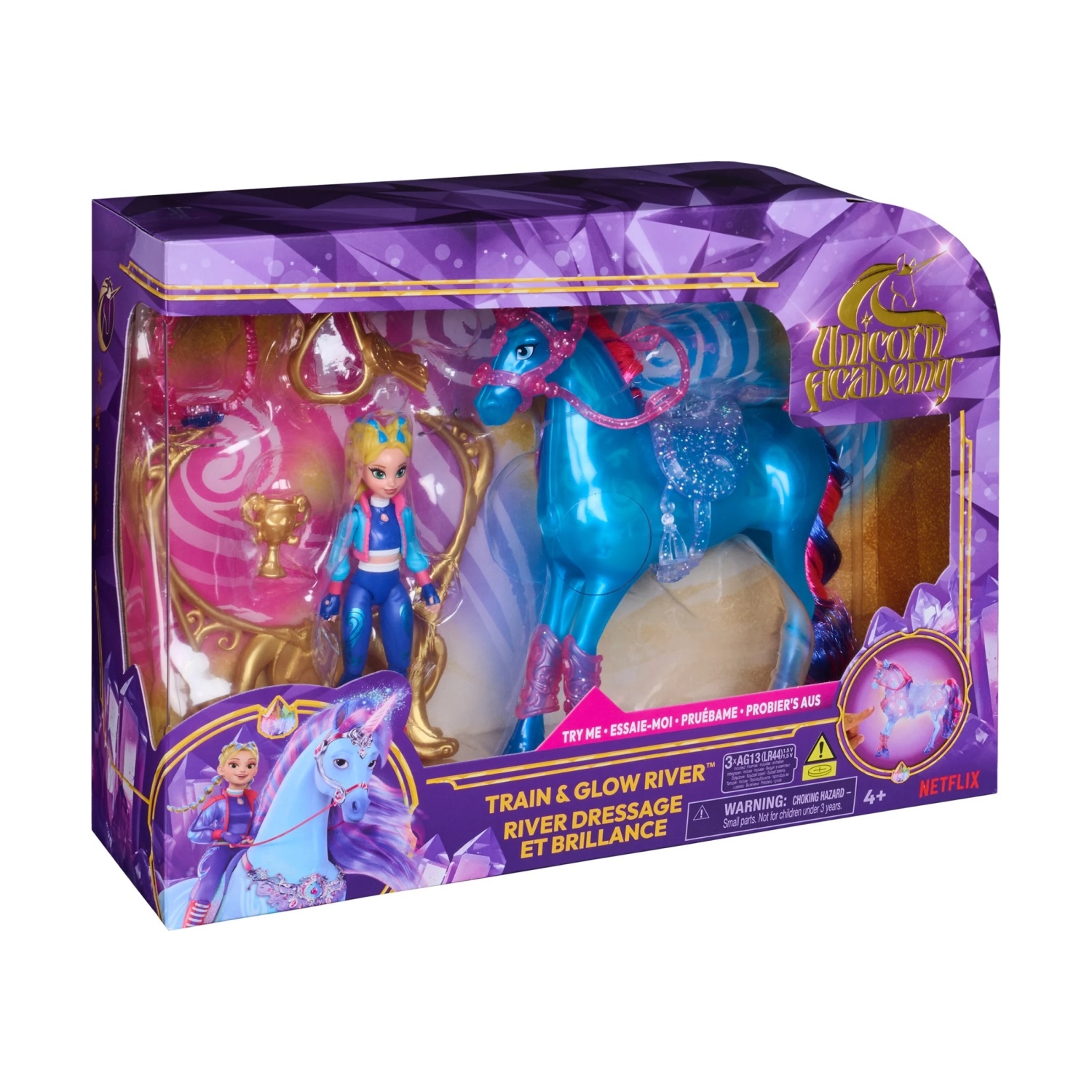 Unicorn Academy – River La Licorne & Isabel – Poupée 11,5 Cm – Accessoires