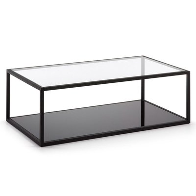 Table Basse 110 X 60 Cm Verre BLACKHILL KAVE HOME