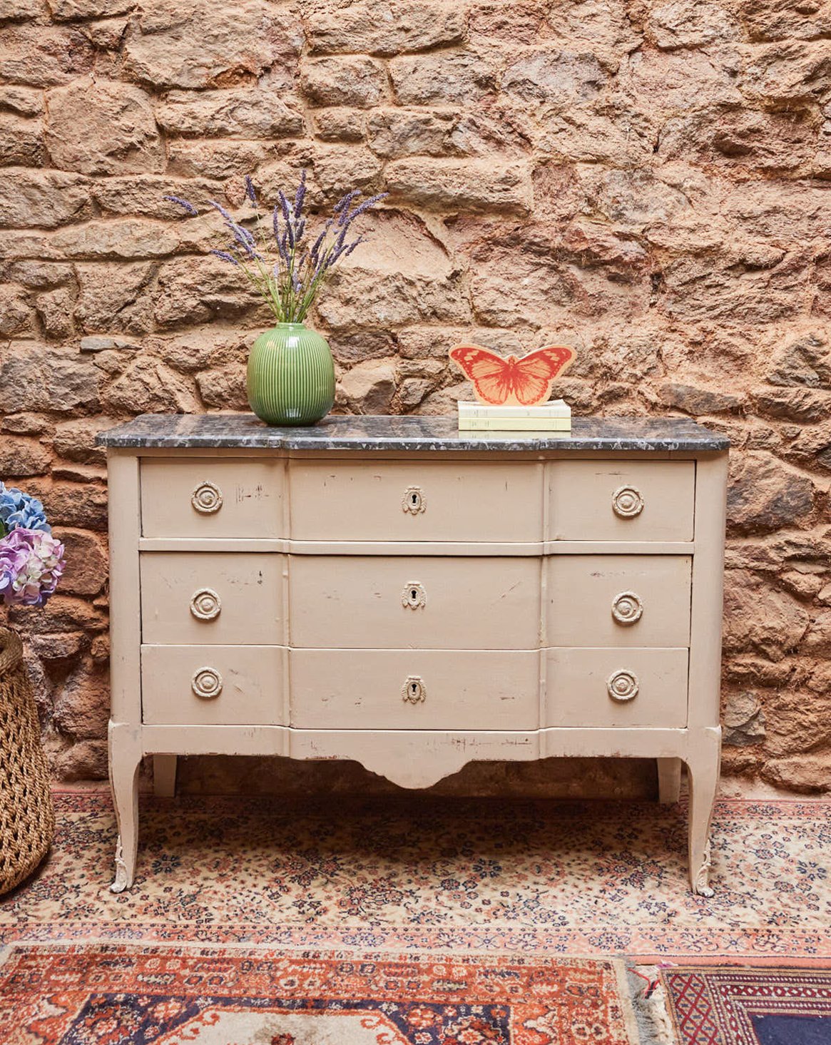 Commode en marbre Garance N°672 - Bon état, DEBONGOUT