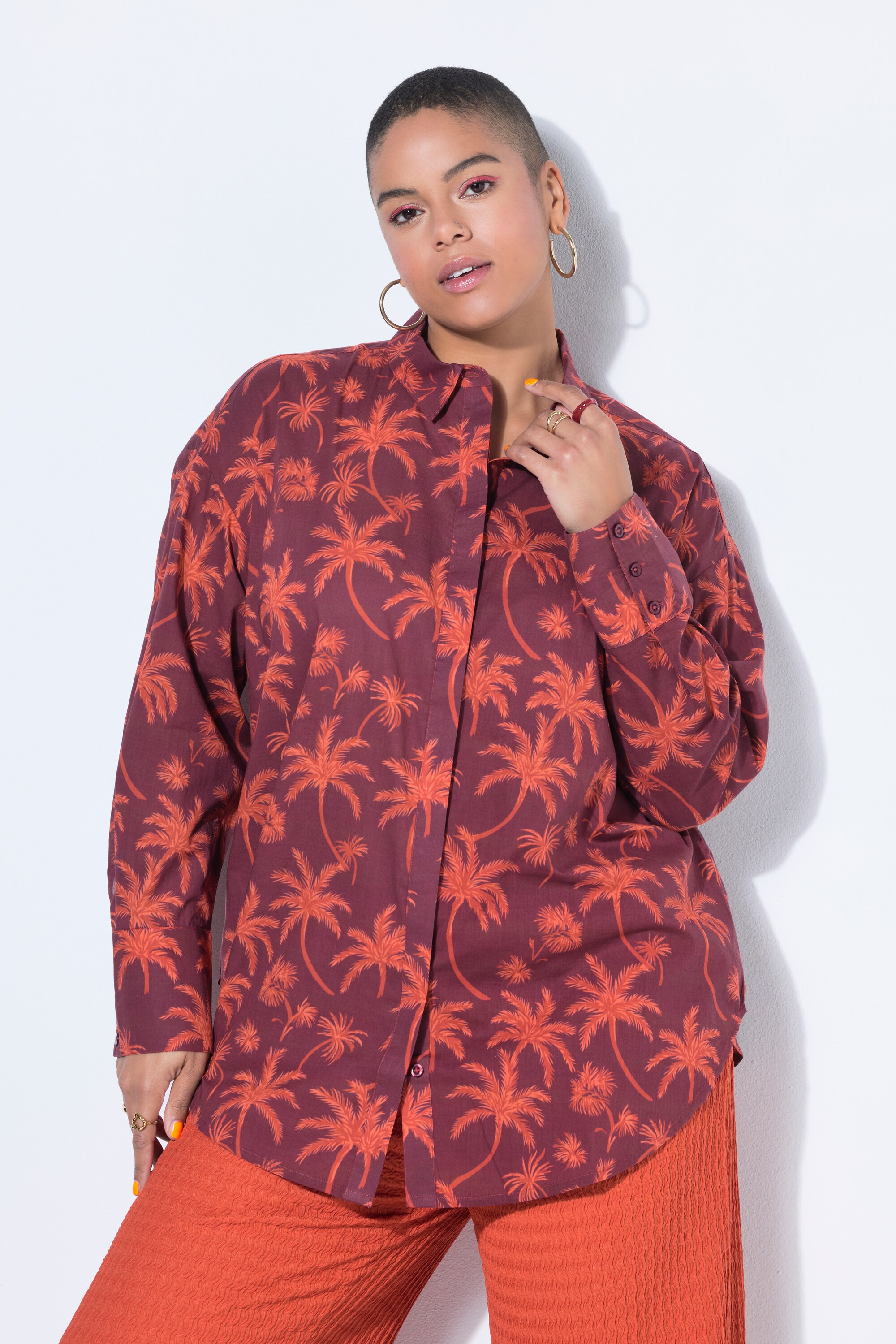 Chemisier oversize, imprimé palmiers, STUDIO UNTOLD