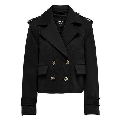 Short Buttoned Pea Coat ONLY PETITE