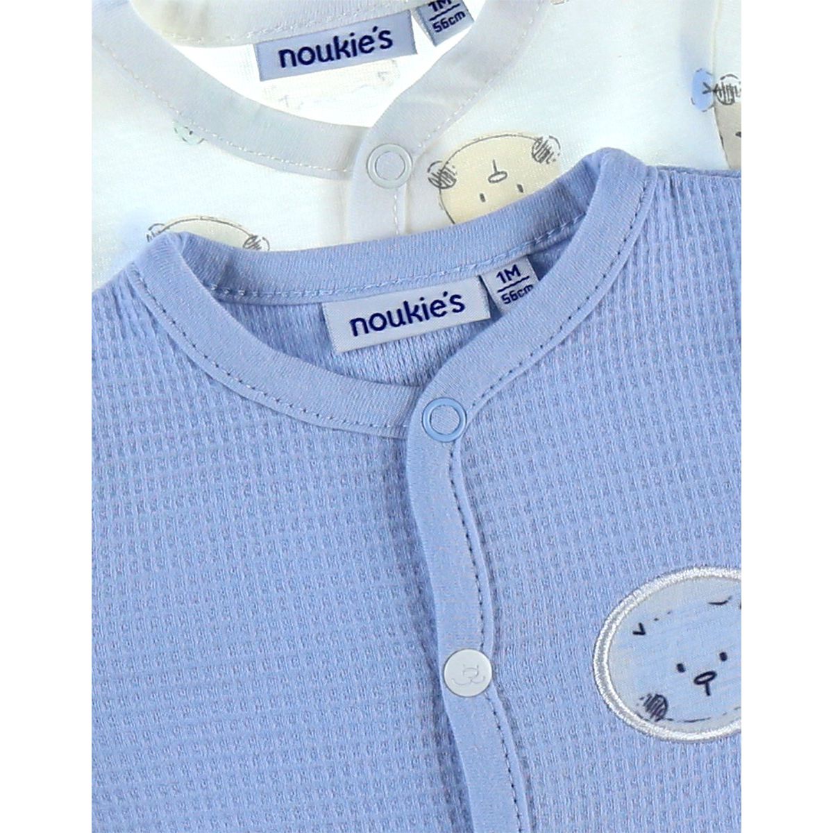 La Redoute Vêtements Sous-vêtements vêtements de nuit Pyjamas écru/bleu Set de 2 pyjamas dors-bien iconique en jersey 