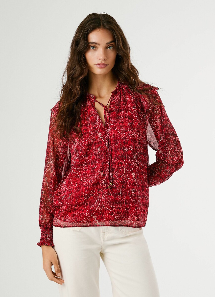 Mar Printed Blouse, PEPE JEANS