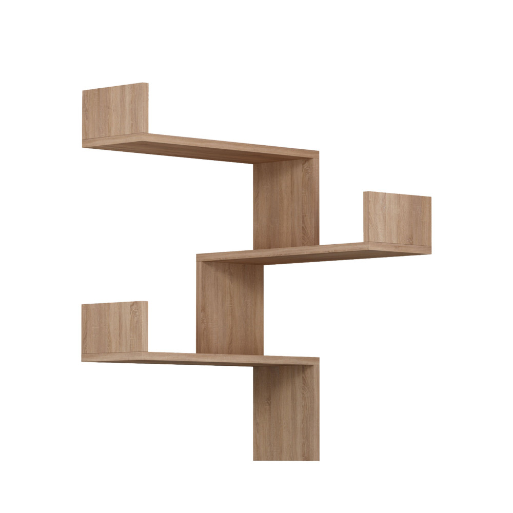 Étagère d'angle murale en bois L60cm- LUCIA, DRAWER