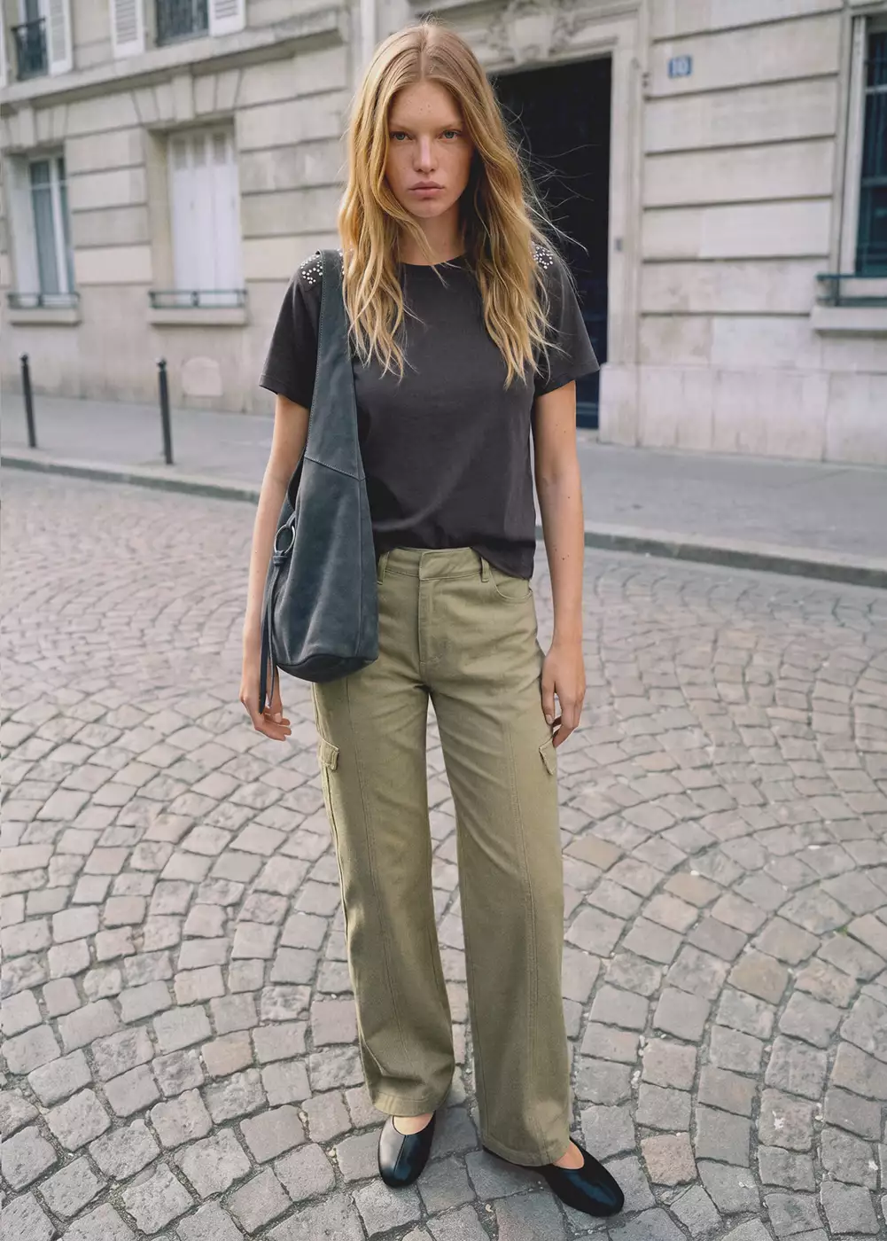 Jean wideleg cargo, MANGO TEEN