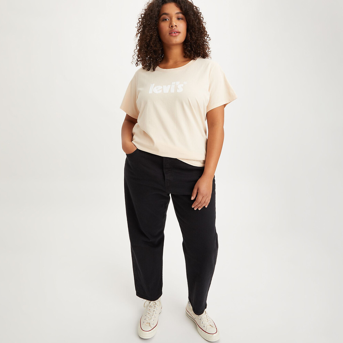 Black plus size sale levi's