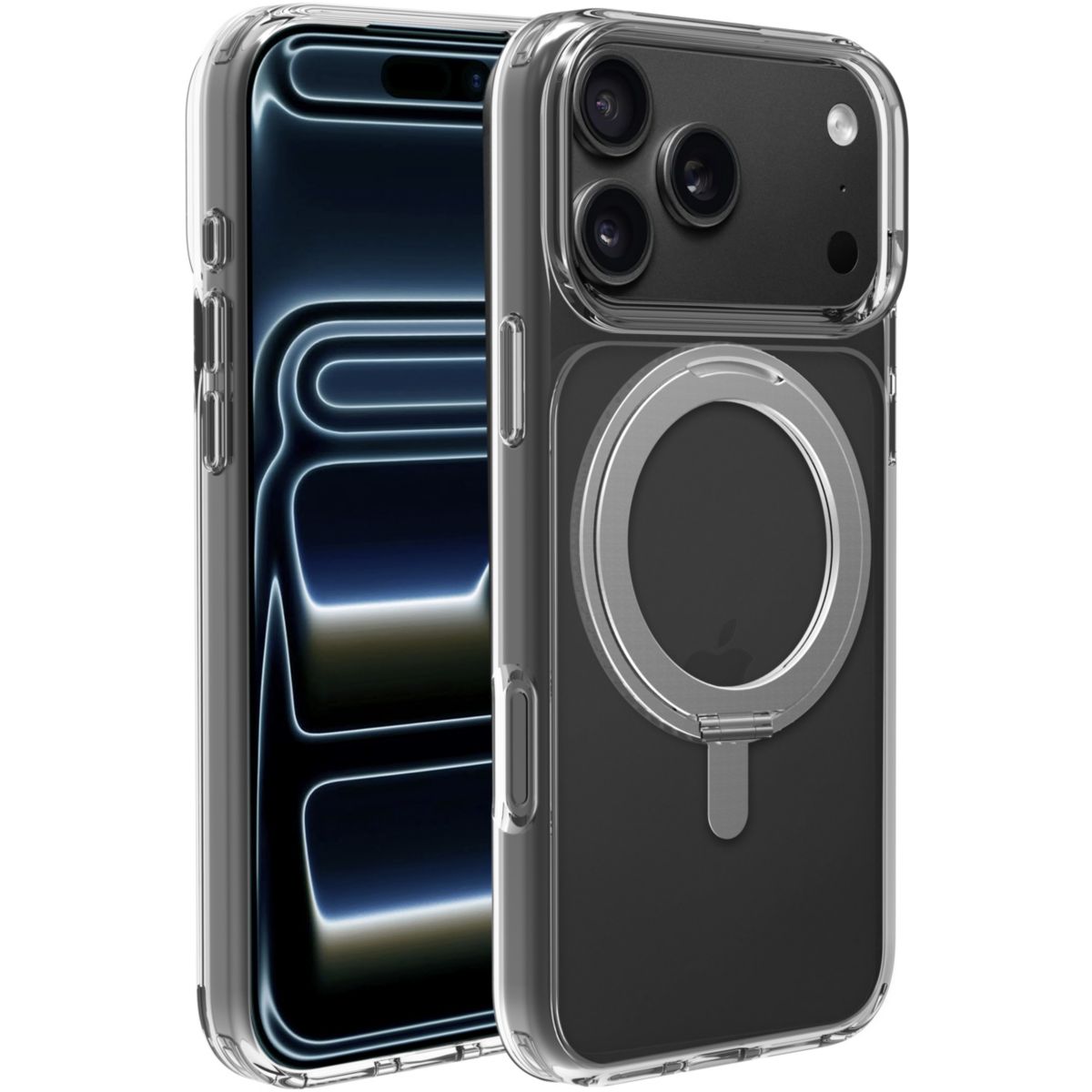 Coque iPhone 18 Pro transparente magnétique, ESSENTIEL B
