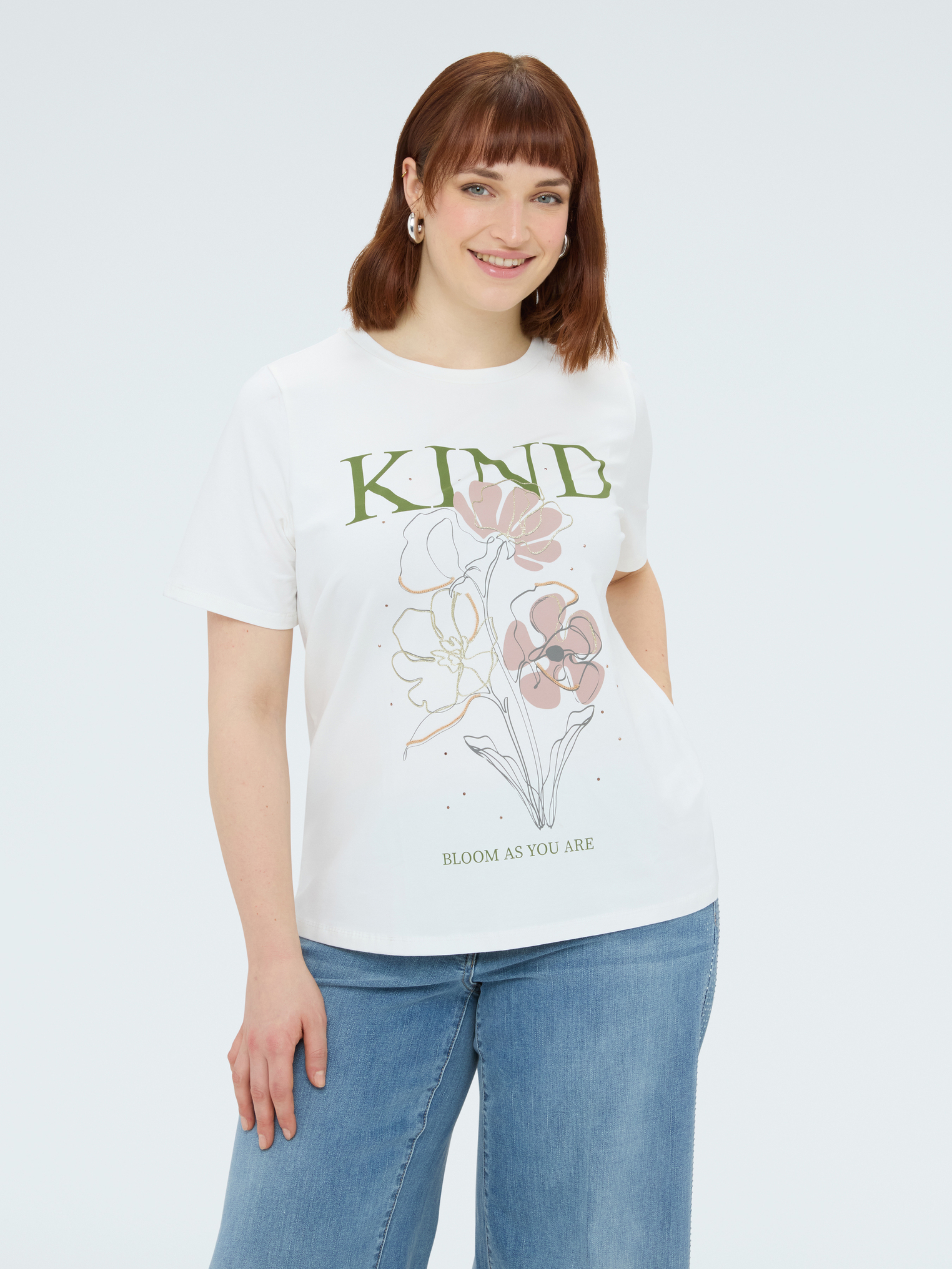 T-shirt à imprimé fleuri, FIORELLA RUBINO