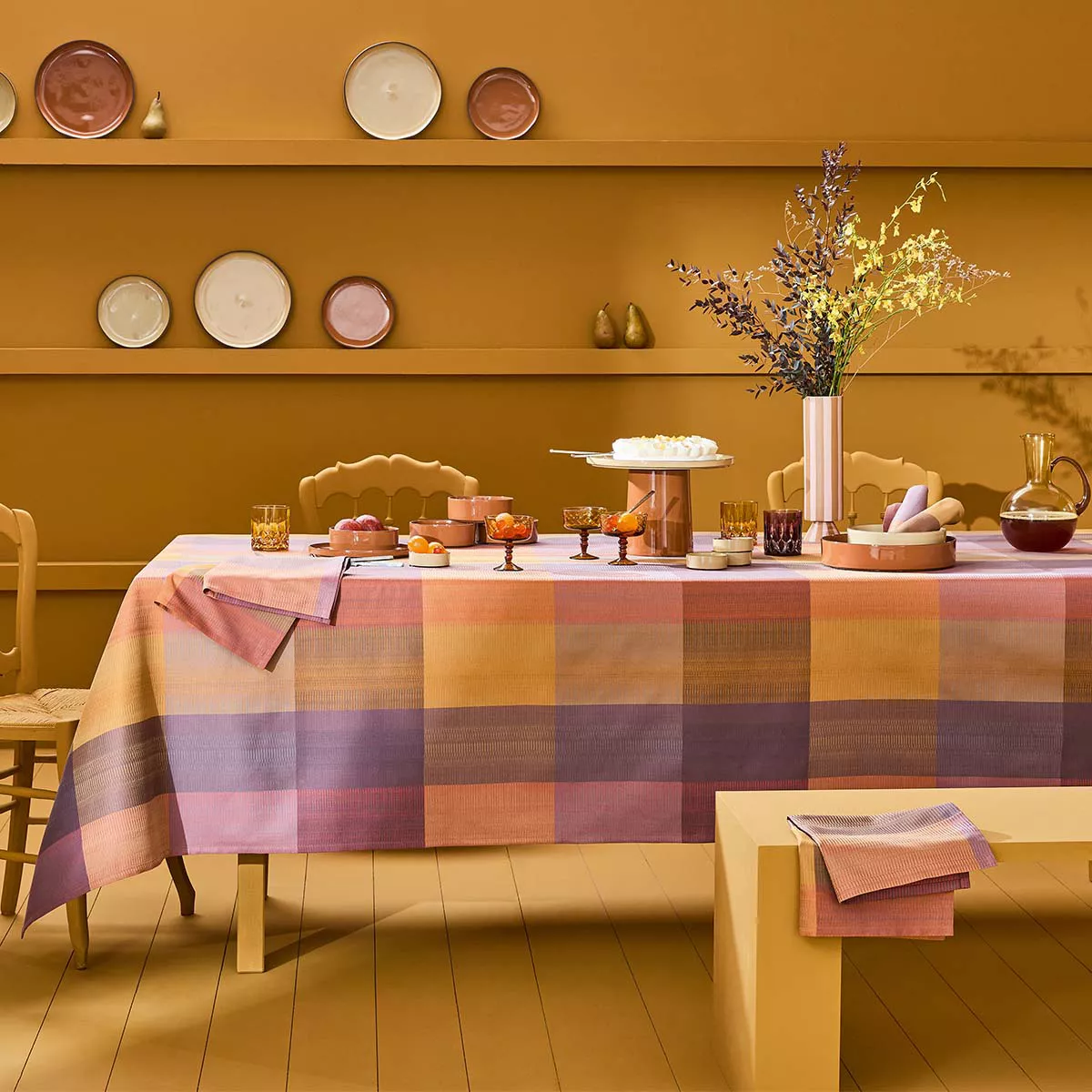 Nappe pur coton MILLE ECOSSAIS, GARNIER THIEBAUT