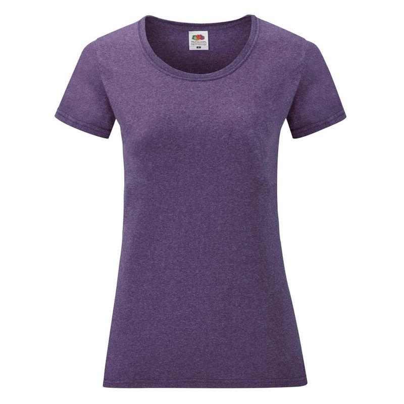 T-shirt Manches Courtes Kanabeach - Violet Chiné - Motif "Clean" - Taille 36 - Occasion Très Bon État