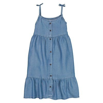 Lightweight Denim Strappy Sundress LA REDOUTE COLLECTIONS