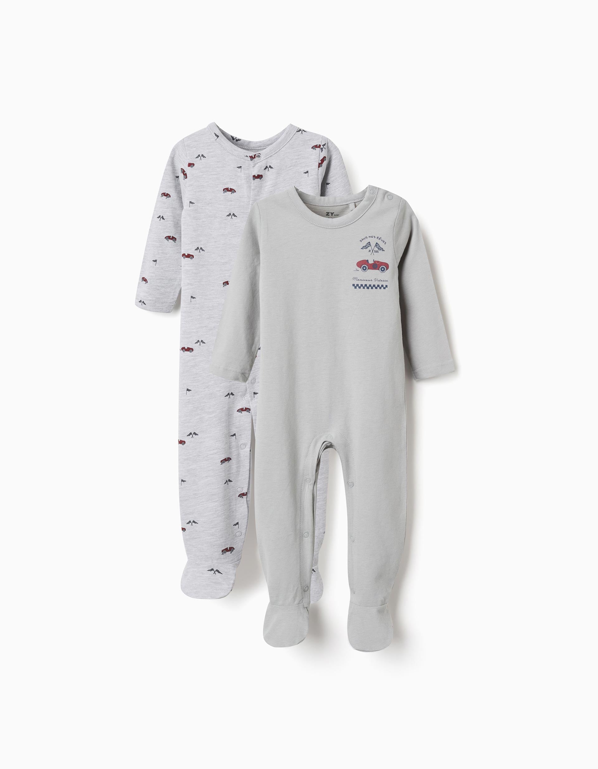 Lot de 2 dors-bien en coton avec imprimés voitures, ZIPPY