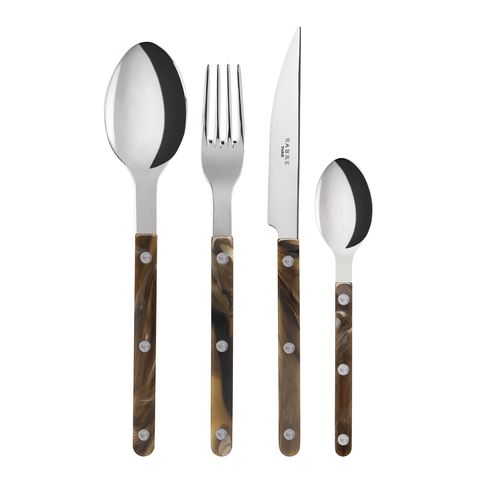 Set de 4 couverts de table, Bistrot Buffle, SABRE