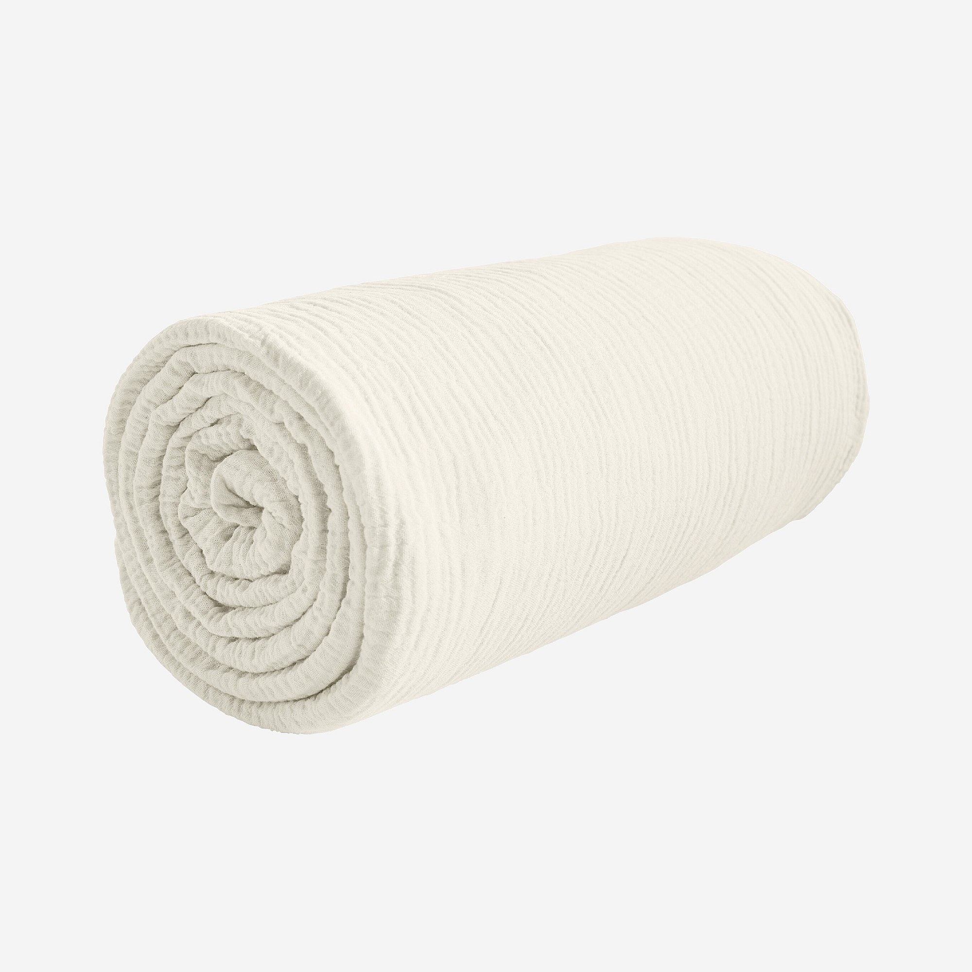 Drap housse en double gaze de coton ARIELLE, HABITAT