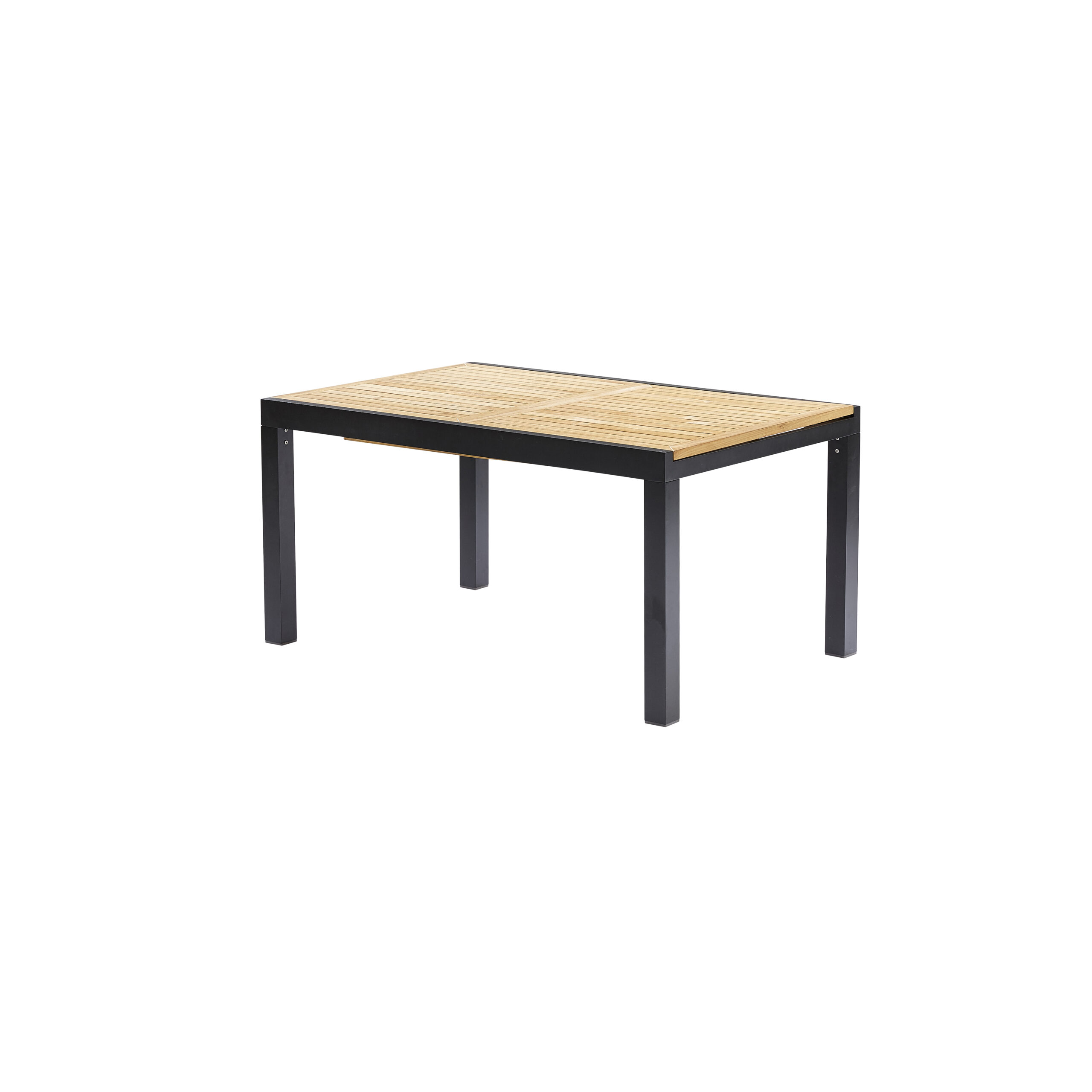 Table en aluminium, plateau teck BALITECK, WILSA GARDEN