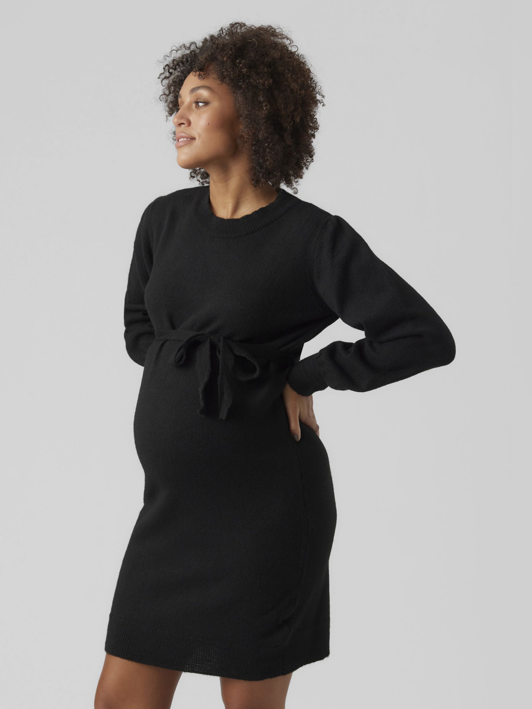 MAMALICIOUS Pull De Grossesse Tricot Femme - Col Rond Manches Longues Confortable Et Élégant