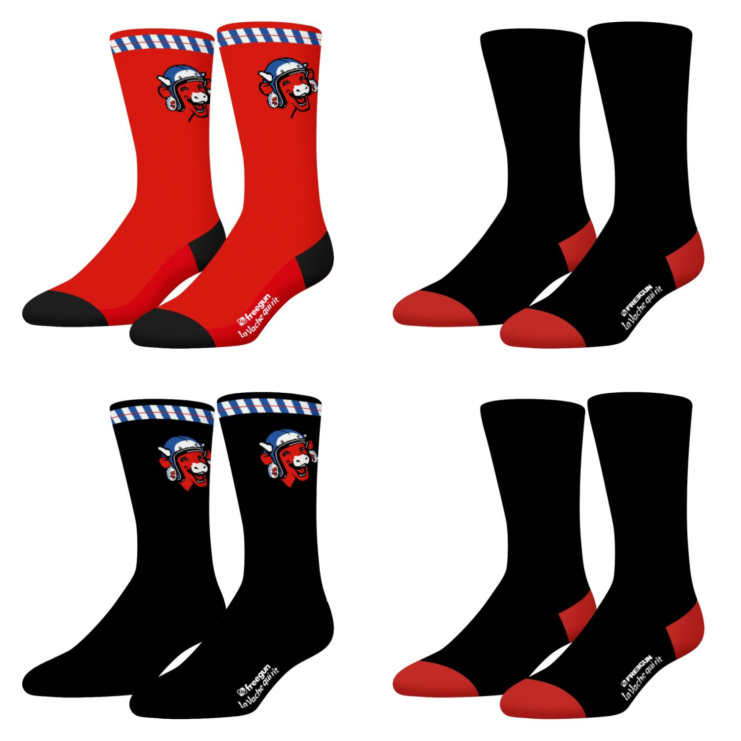 Lot De 4 Chaussette La Vache Qui Rit, FREEGUN