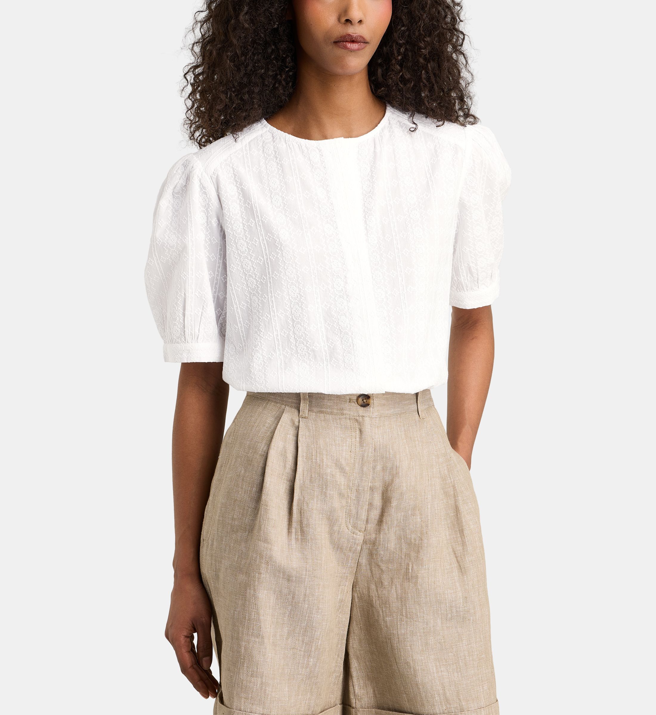Chemise nabil ample en coton, JODHPUR