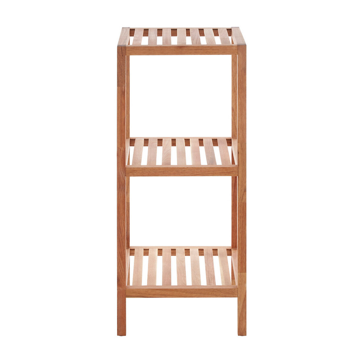 3 tier bathroom storage shelves in walnut wood brown So home