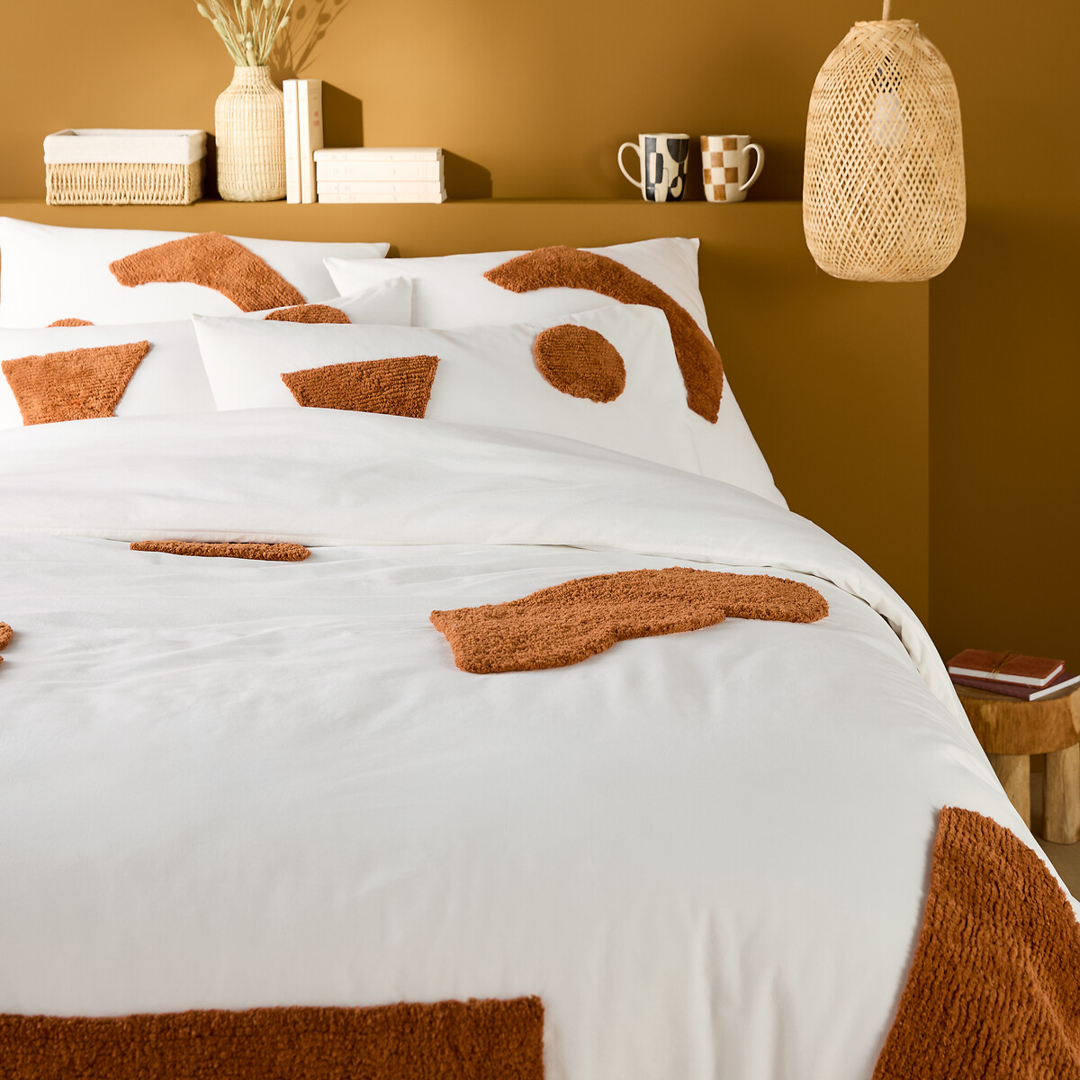 Balanka 100% Tufted Cotton Duvet Cover, LA REDOUTE INTERIEURS