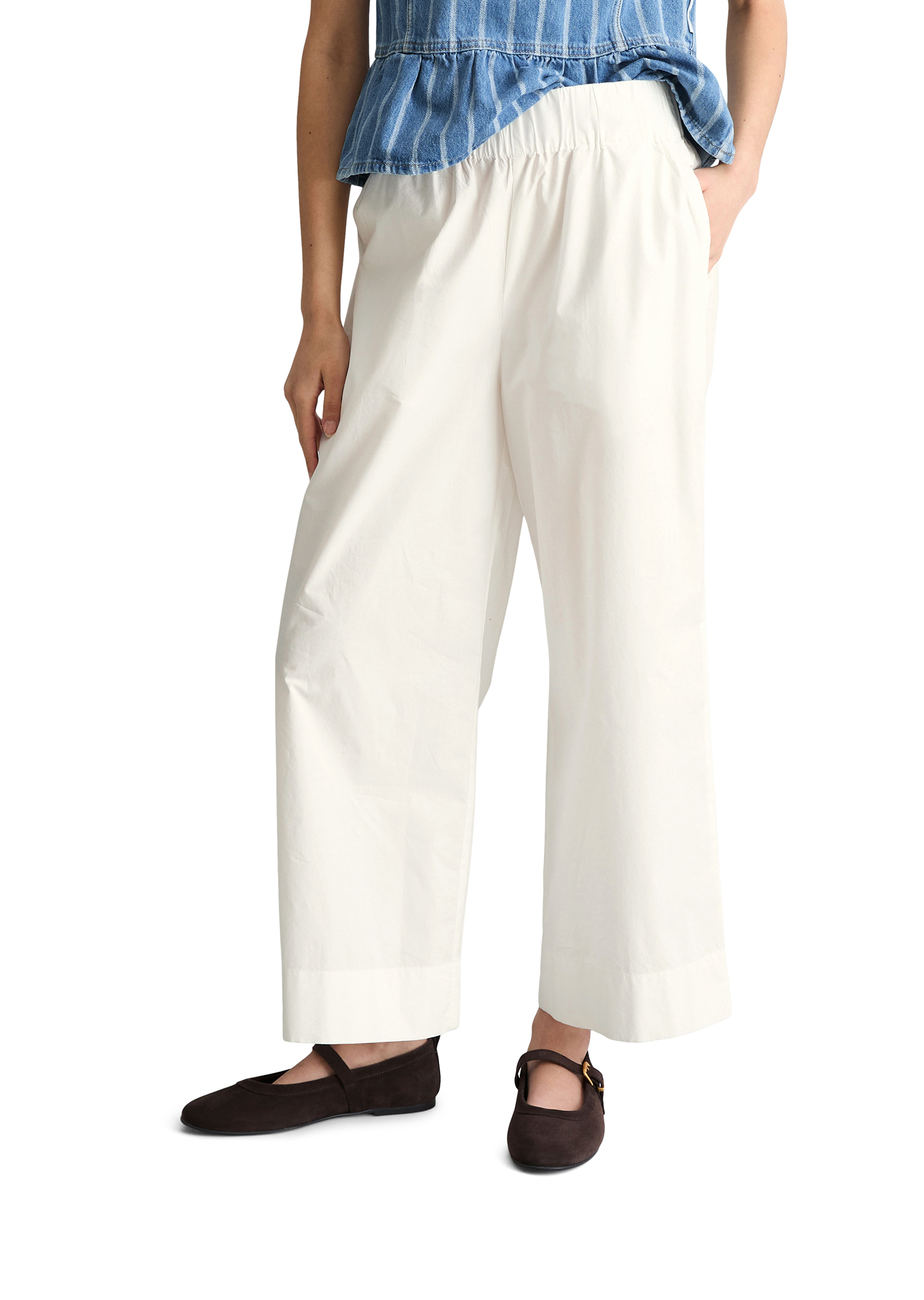 Culotte relaxed en popeline Papertouch, MARC O’POLO DENIM