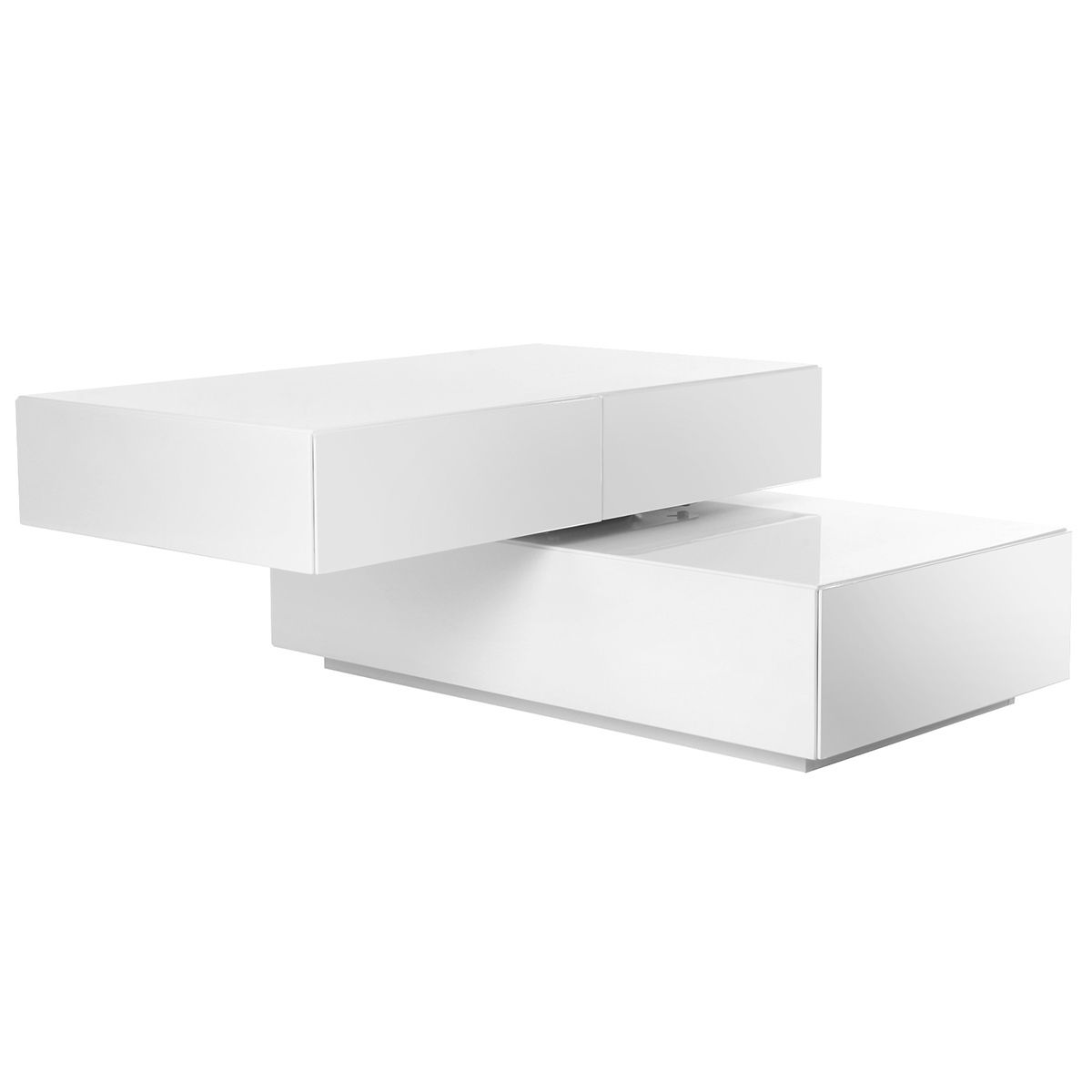 Table basse design pivotante 4 tiroirs  rectangulaire ELEA