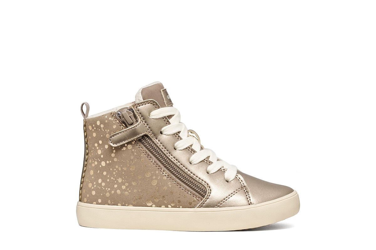 Kids Gisli Breathable High Top Trainers, GEOX