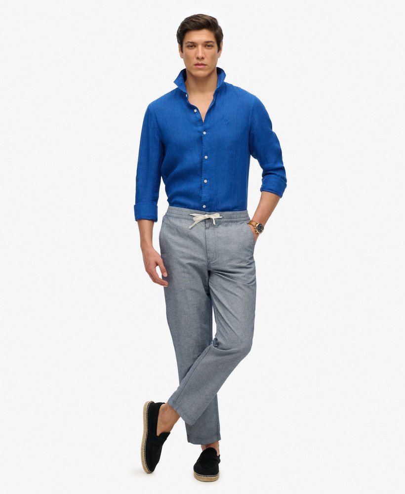 The Merchant Store - Pantalon en Lin, SUPERDRY