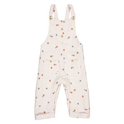 Printed Cotton Muslin Dungarees, 3 Months-2 Years LA REDOUTE COLLECTIONS