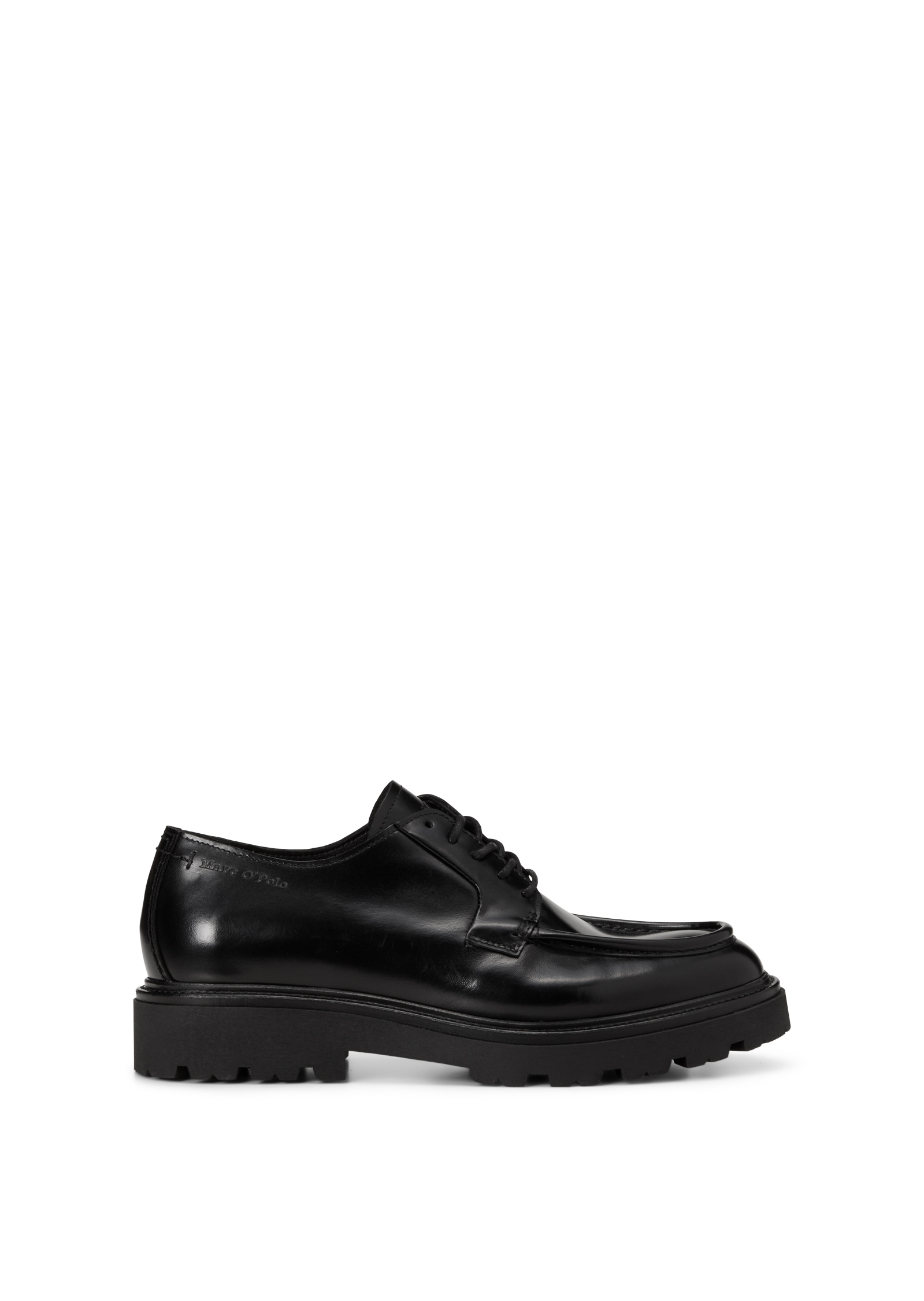Chaussures à lacets, modèle Phil en cuir de veau légèrement brillant, MARC O'POLO