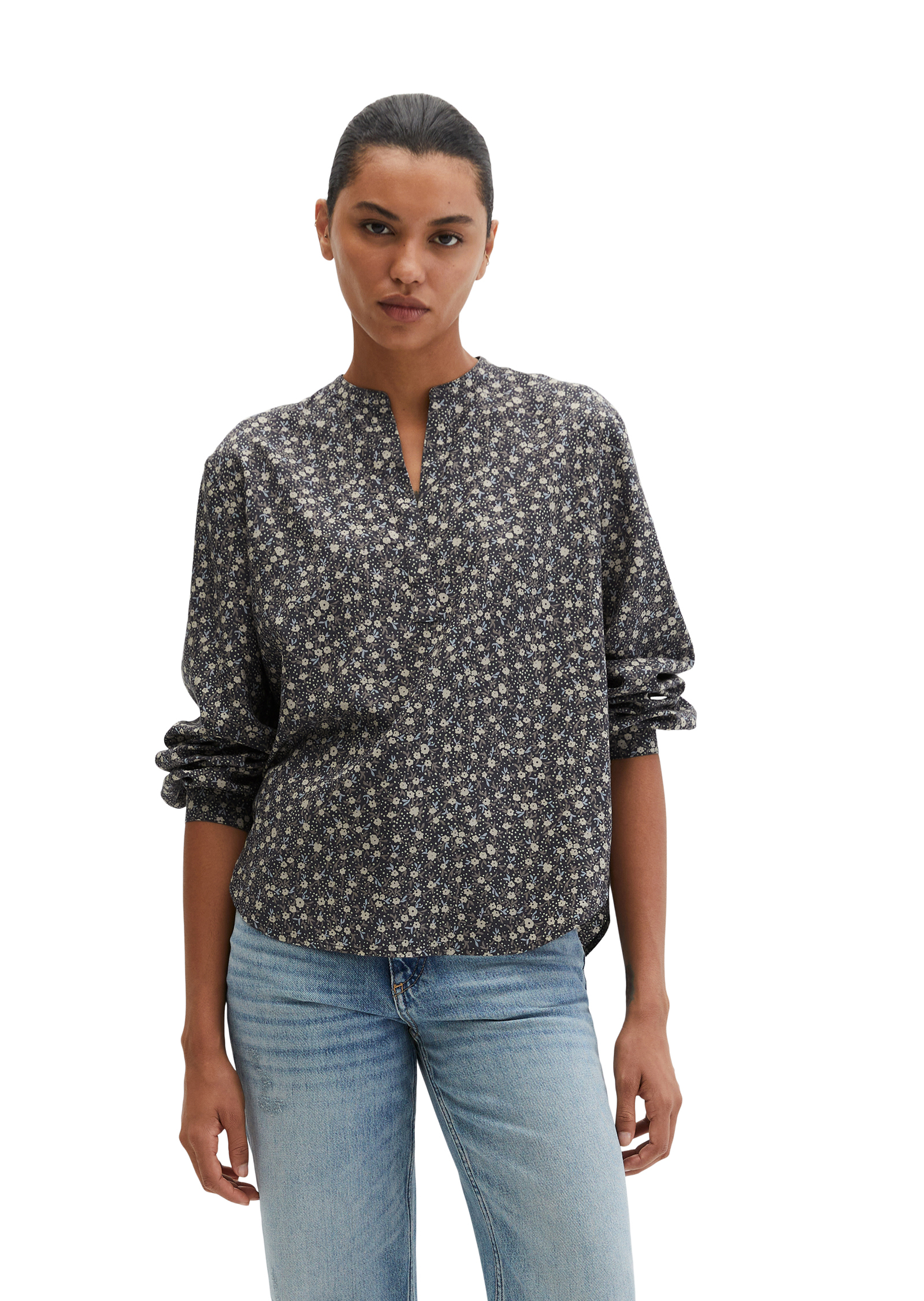 Blouse imprimée regular en TENCEL™ Lyocell, MARC O'POLO