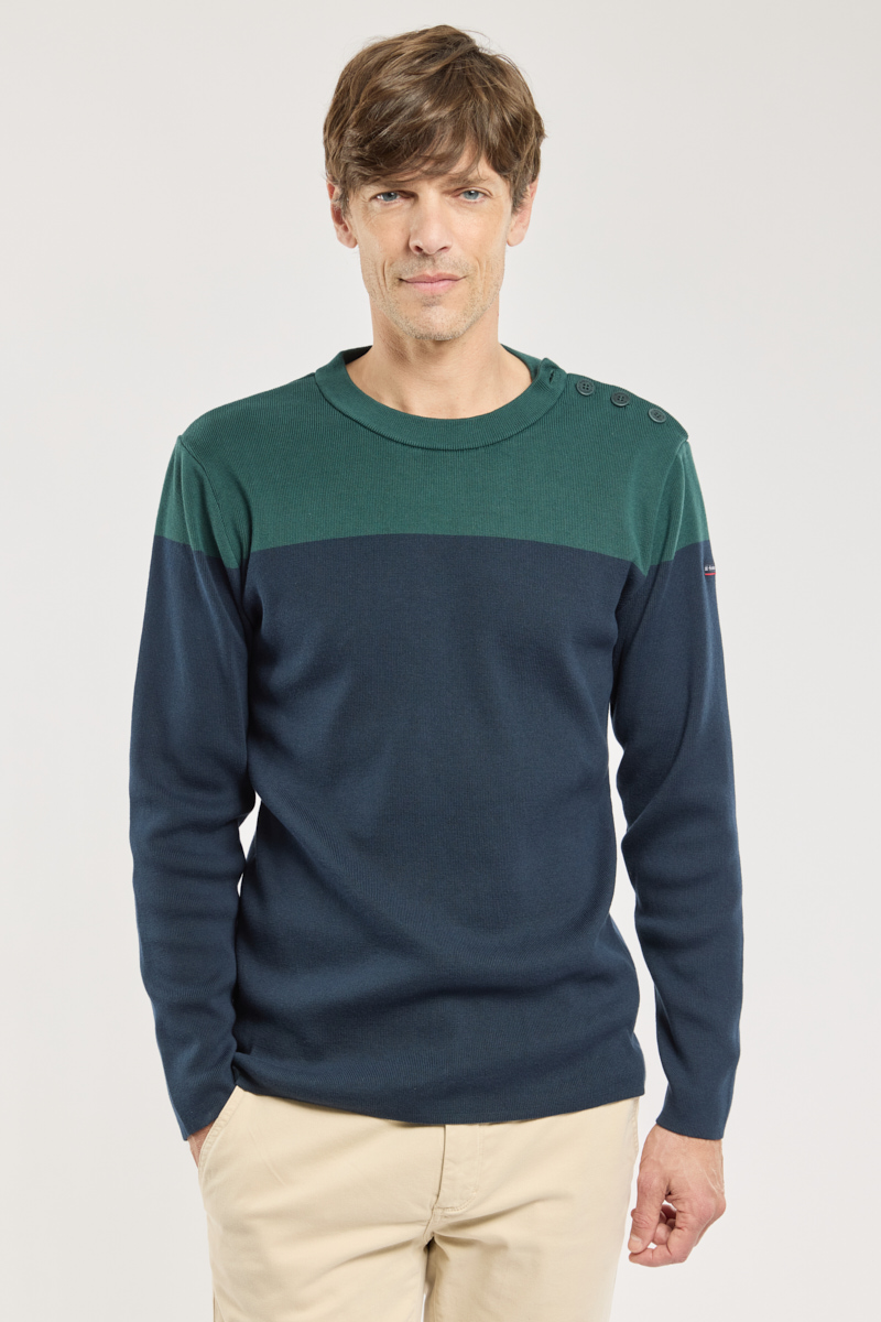 Pull marin bicolore - coton, ARMOR-LUX