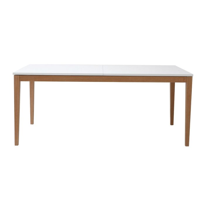 Table à manger scandinave extensible he pieds bois rectangulaire L180-260 cm DELAH MILIBOO image 0