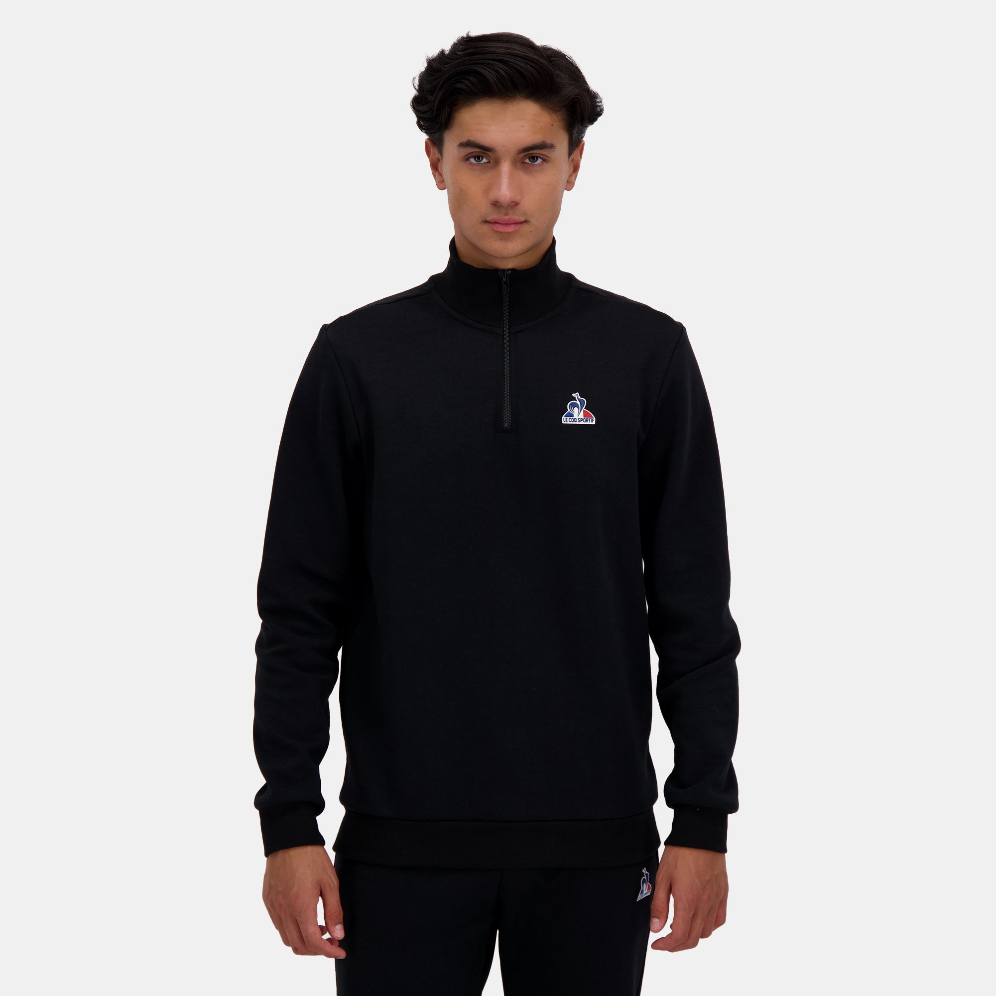 Sweat demi-zippé Classics en double face Essentiels, LE COQ SPORTIF