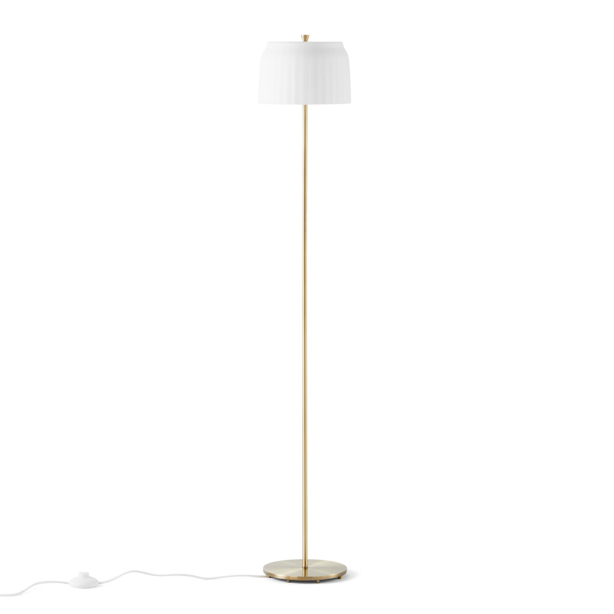 Canelé Frosted Glass Floor Lamp Opaline, Floor Lamp Parts Glass