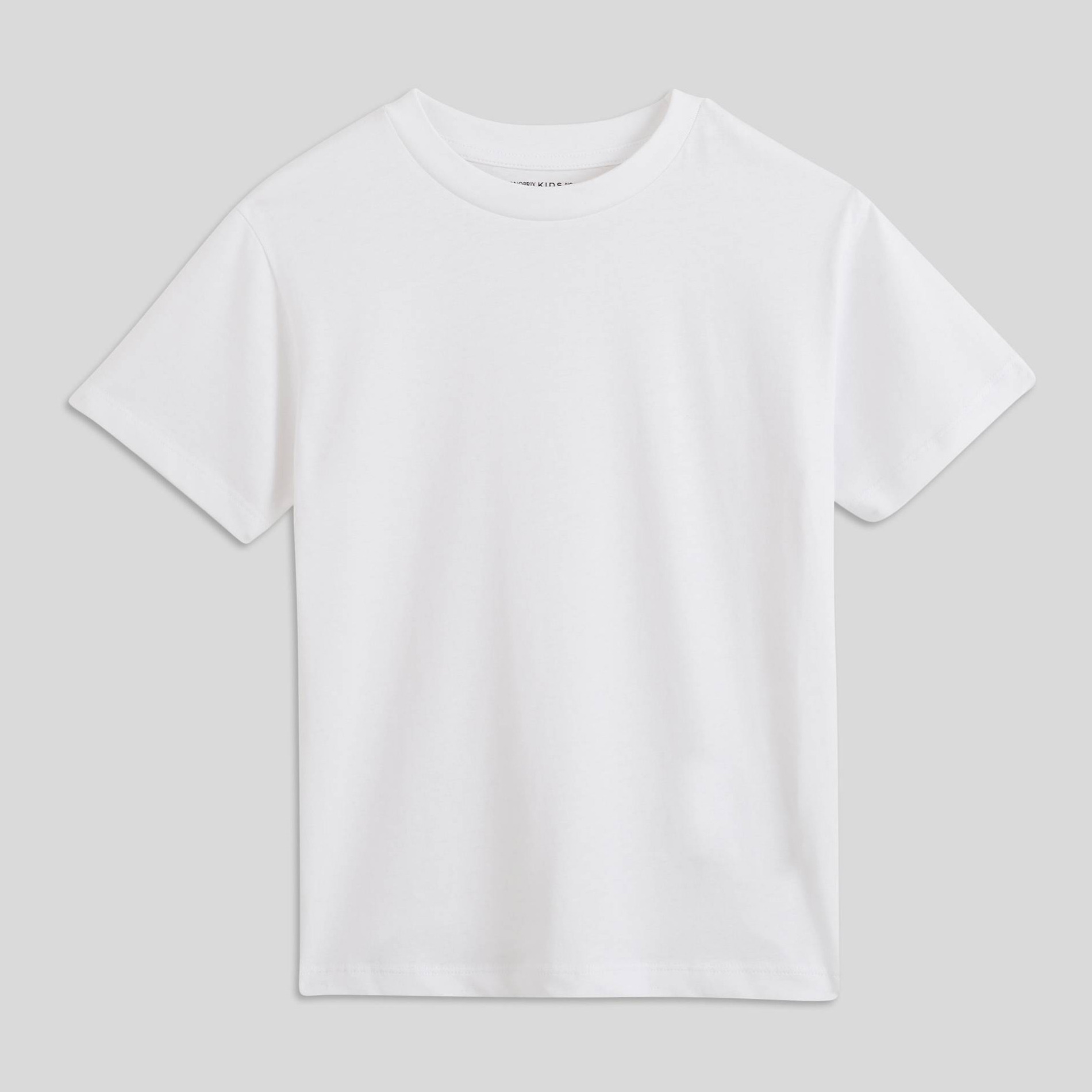 T-shirt manches courtes uni en coton BIO GOTS, MONOPRIX