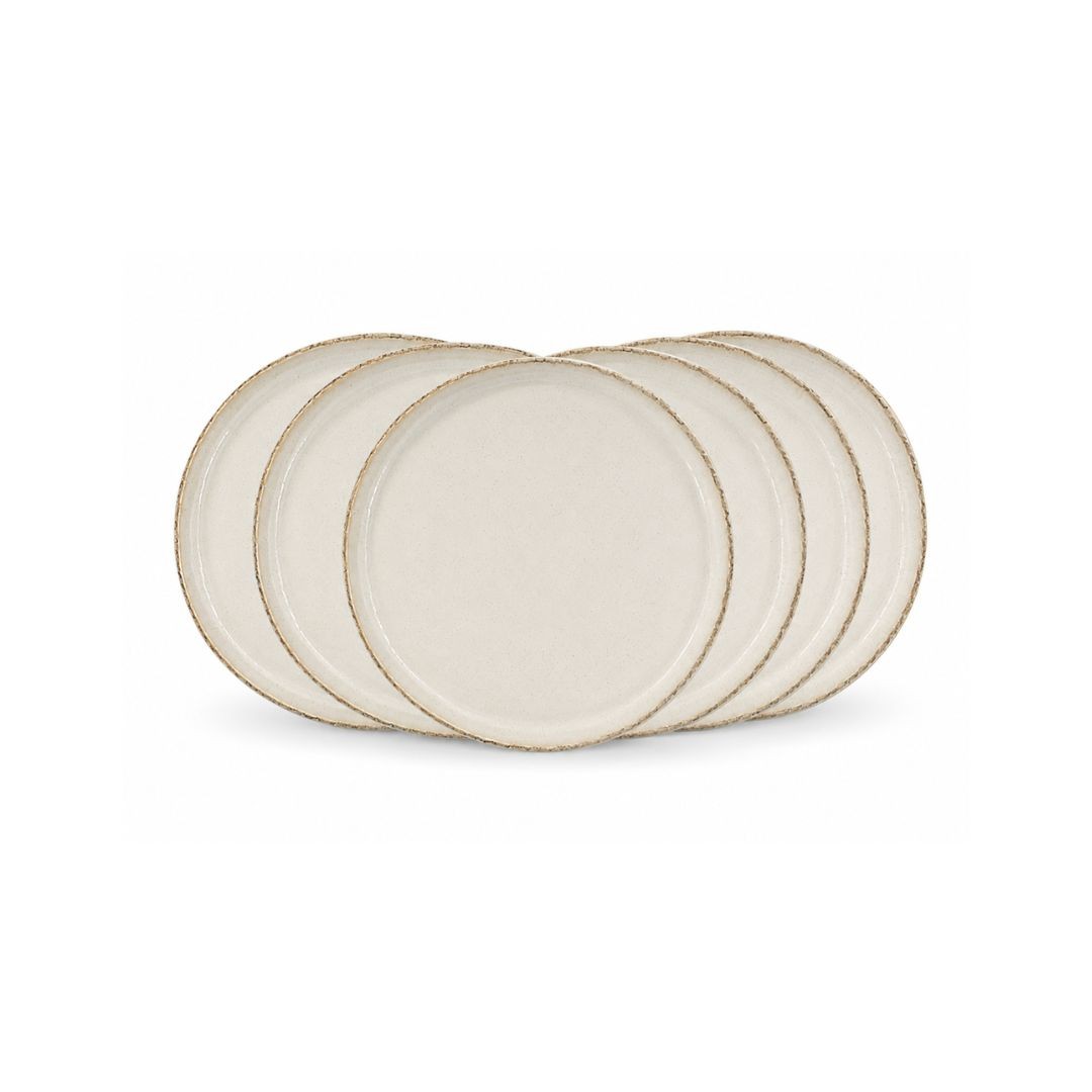 Lot de 6 petites assiettes, COTON, ARTIME